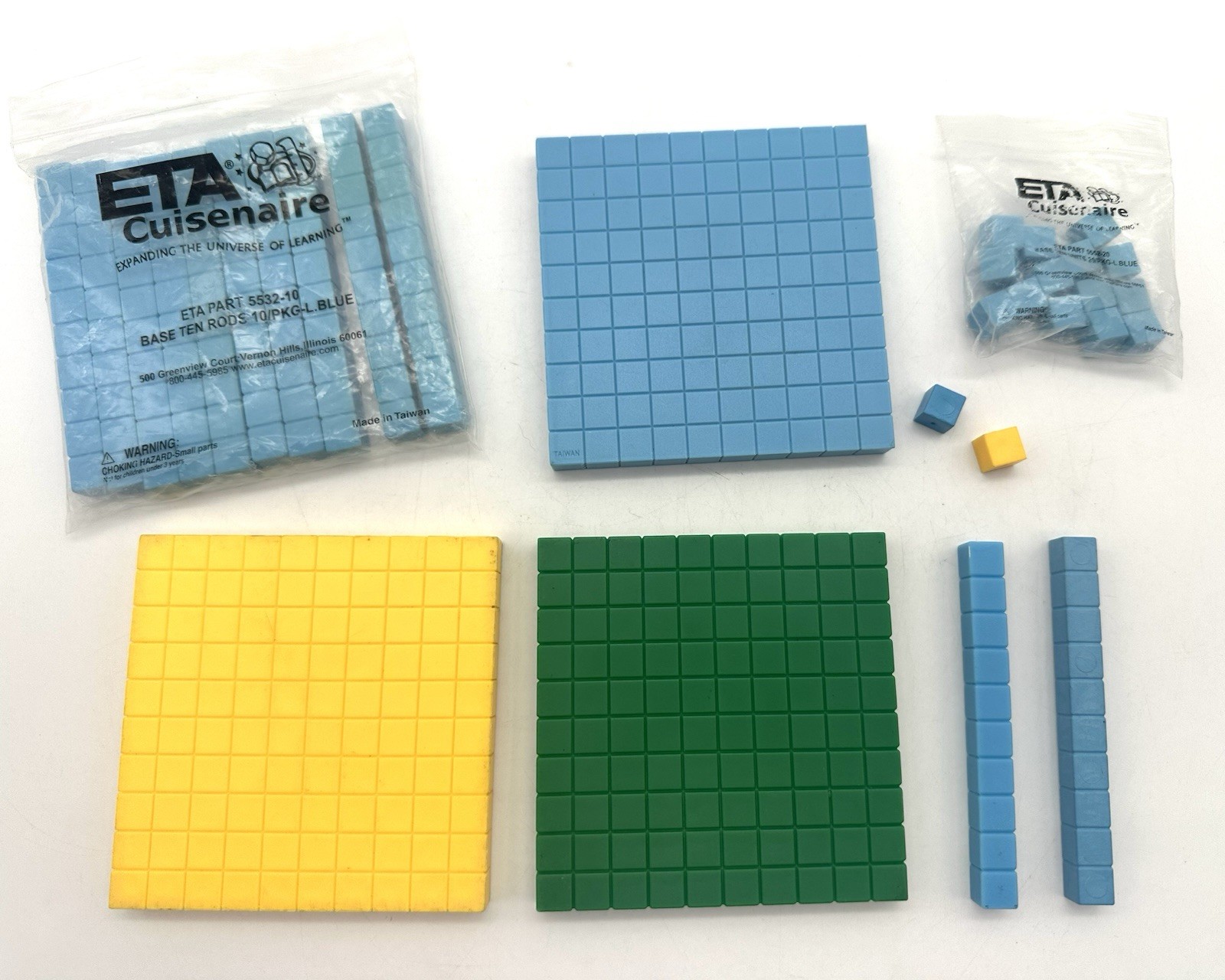 ETA Cuisenaire Lot – Hundreds Of Pieces Math Manipulatives Classroom Montessori