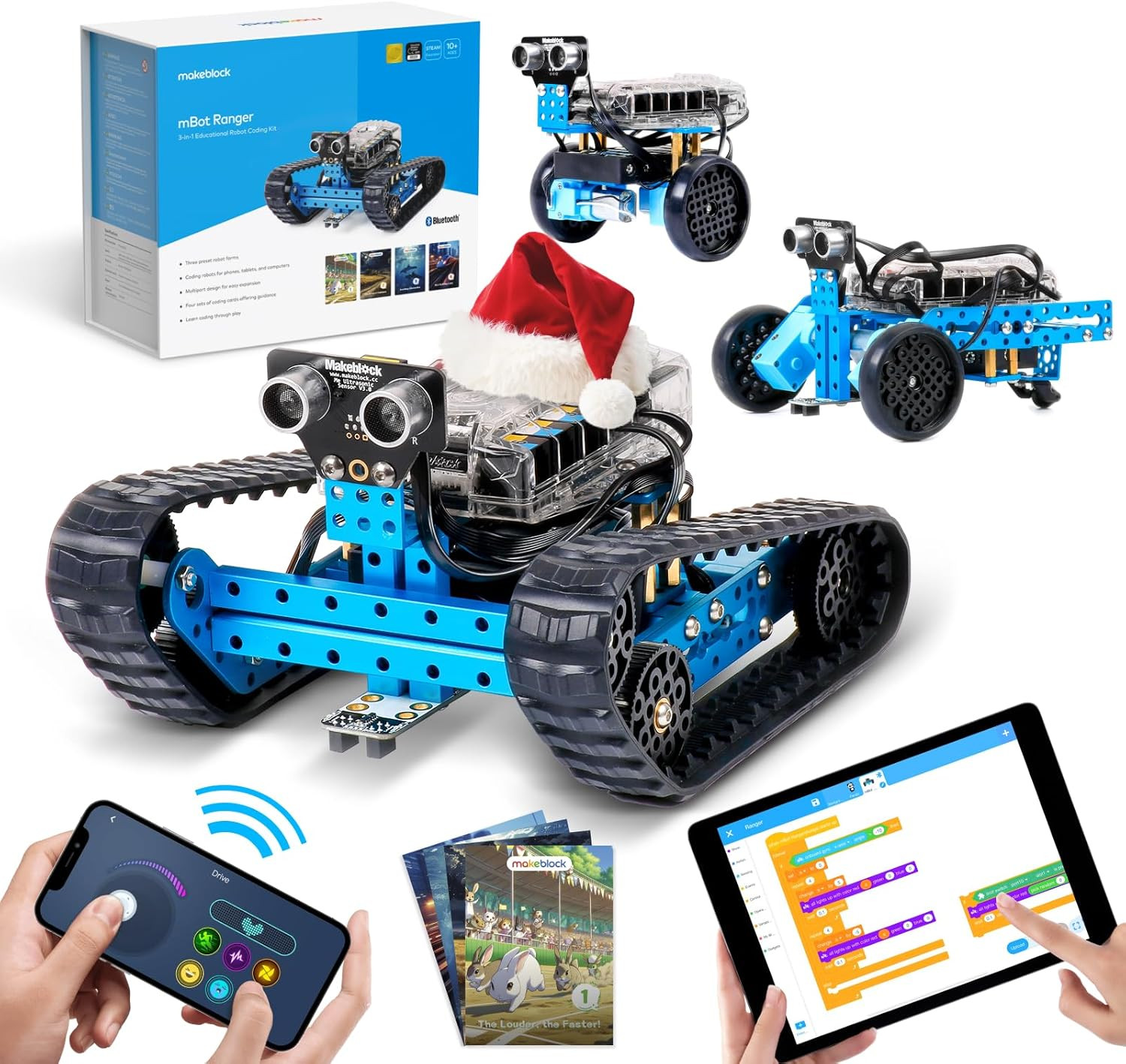 Mbot Ranger 3 in 1 Robotics for Kids Age 8-12, Coding Robot for Arduino Scratch