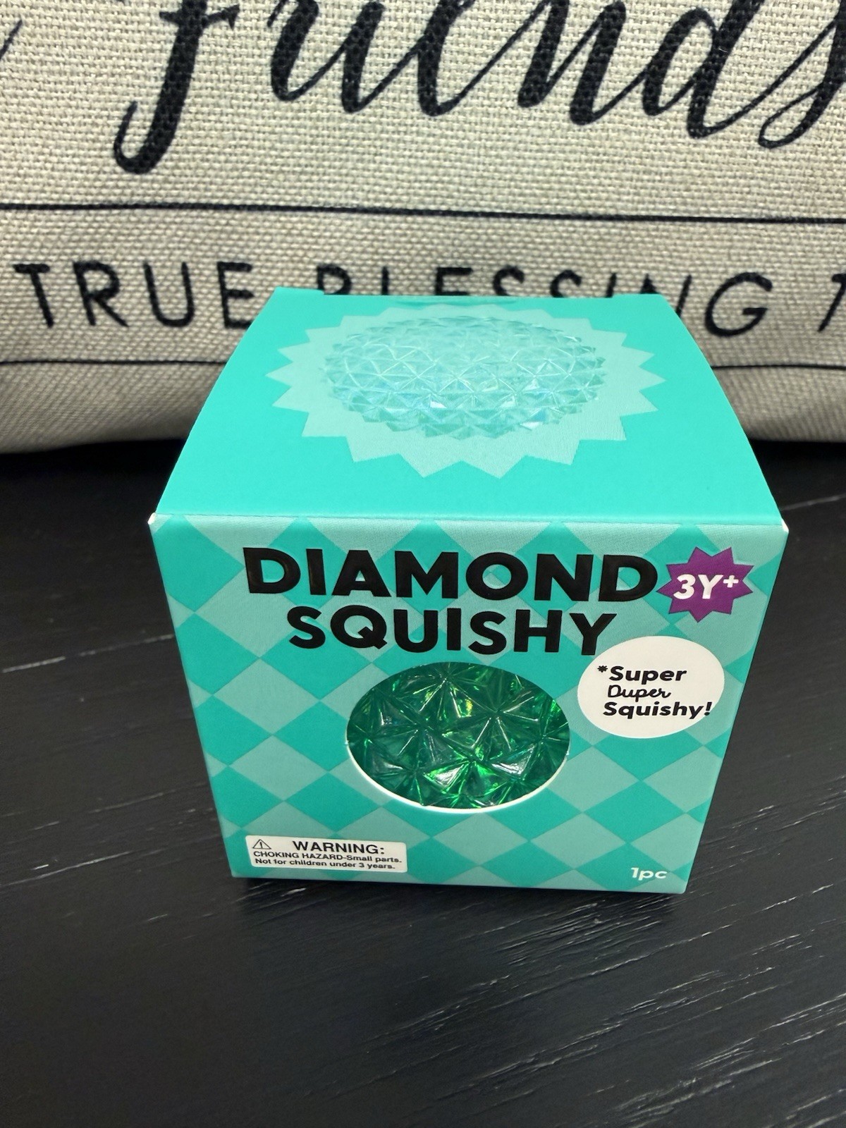 NEW Teal J’Adore Diamond Squishy Toy Target Squeeze Orb Toy SIMILAR TO NEEDOH
