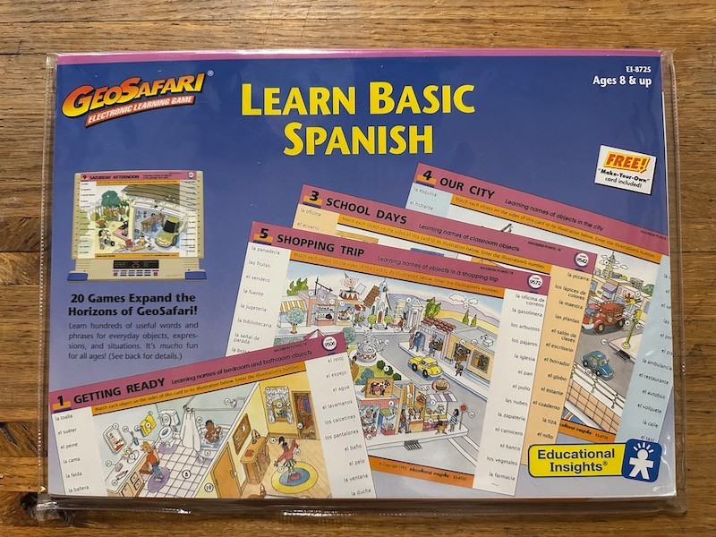 GEOSAFARI 20 Lessons LEARN BASIC SPANISH 10 Cards/20 Lessons EDUCATIONAL INSIGHT