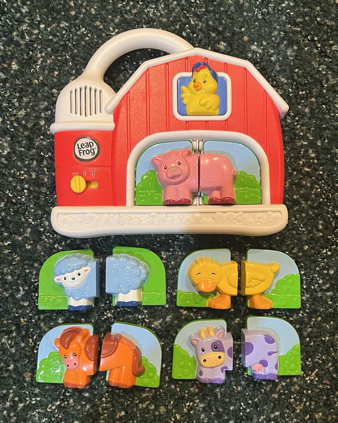 Leap Frog (2007) Fridge farm magnetic animal set. *COMPLETE* Works Perfectly!