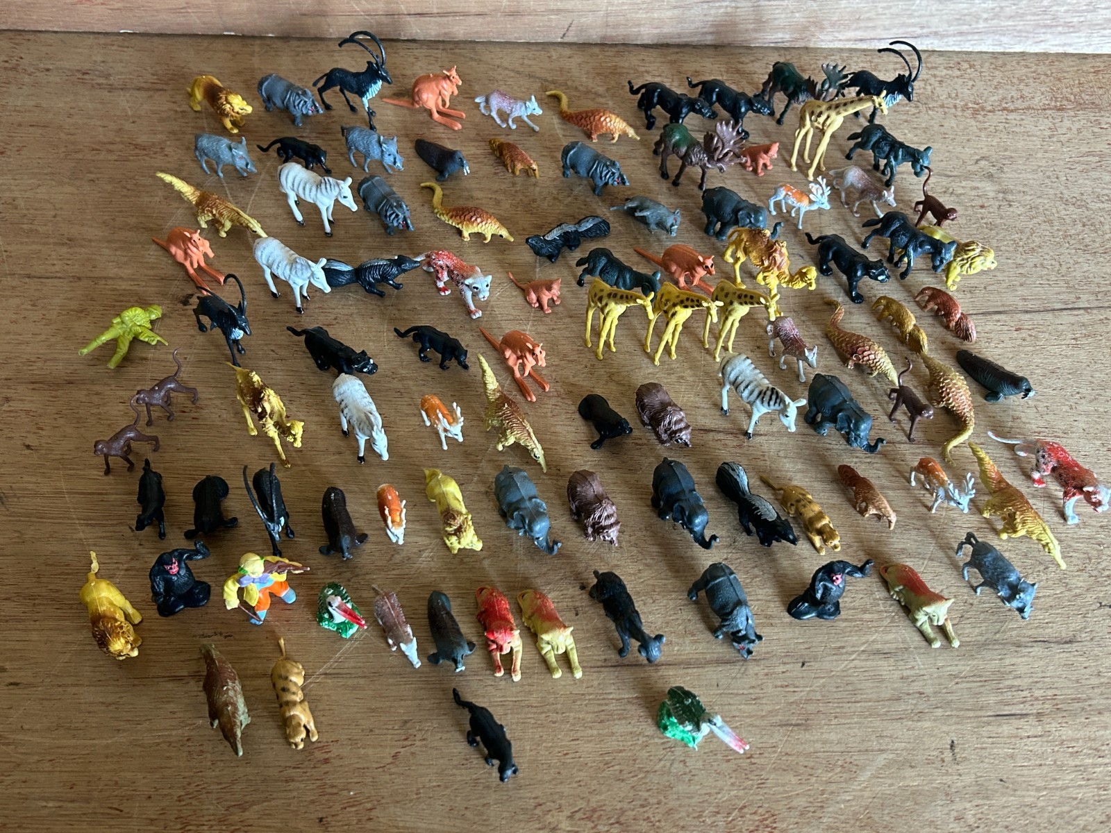 Toy Animal Junk Drawer Lot 90+ Mini Miniature Safari Outback Forest Zoo Crafts