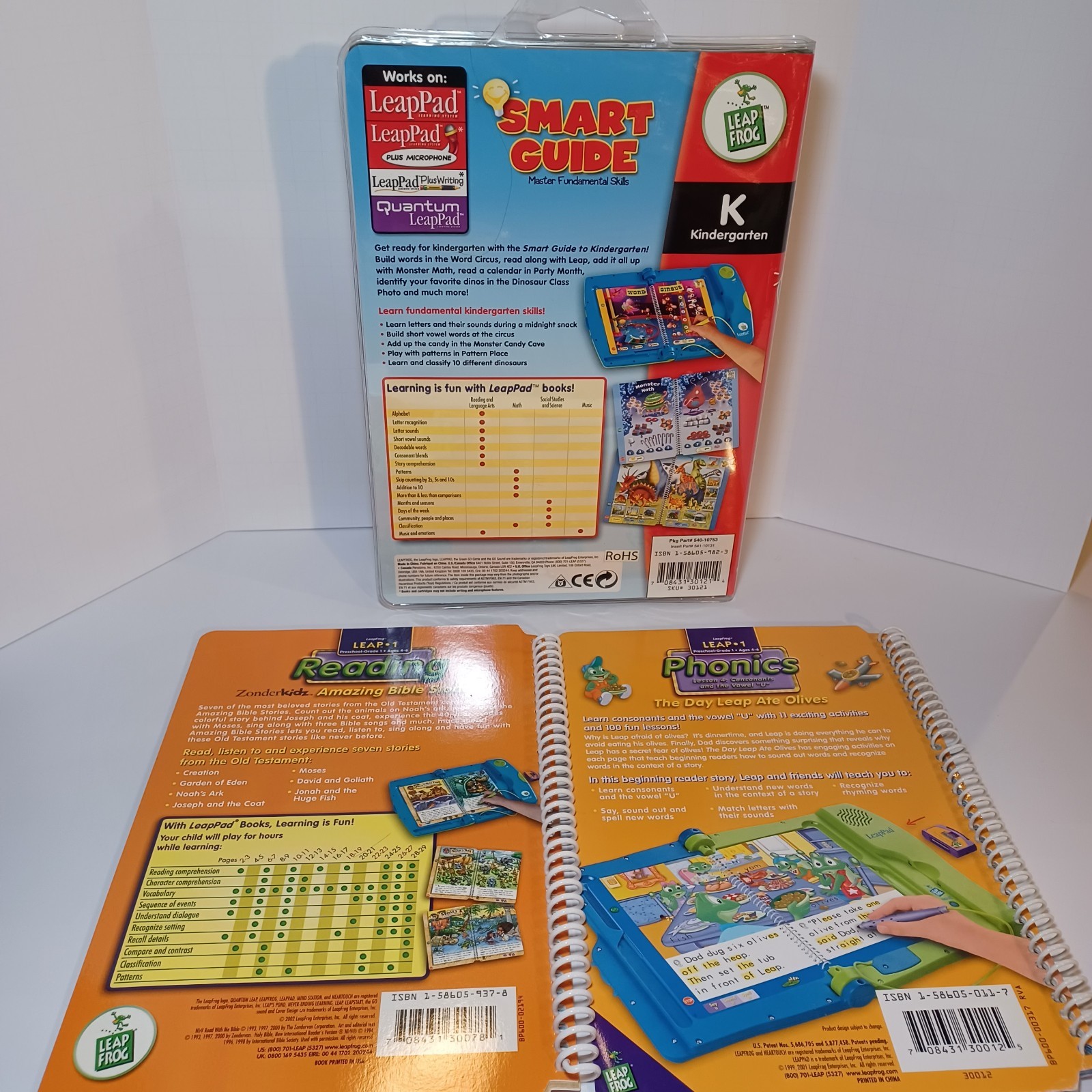 Leap Frog Leap Pad 1 Books and Cartridges Different Versions Not Perfect See Pic