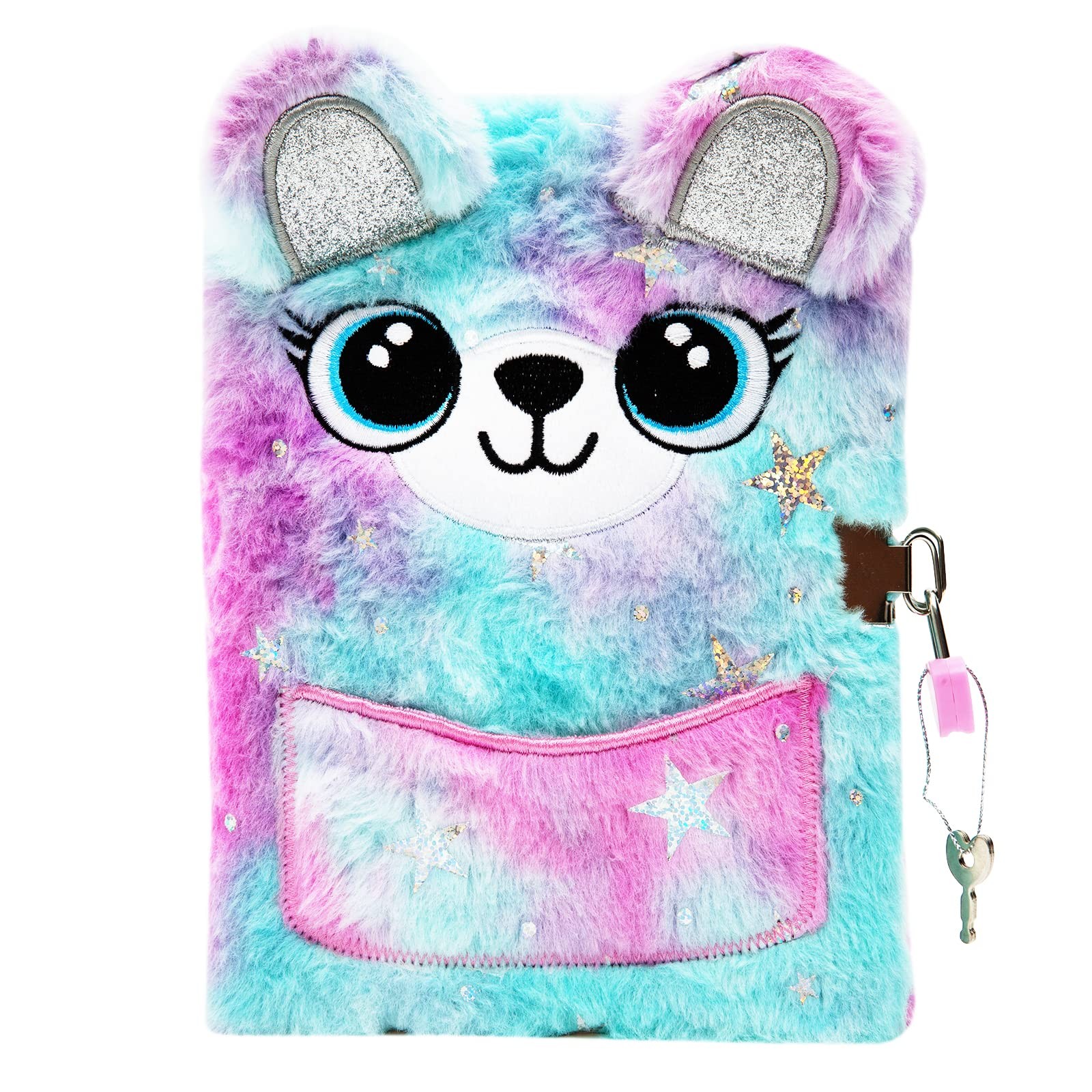 SuperStyle Journal Diary, Gift for 6 7 8 Years Old Girls, Bear Notebook