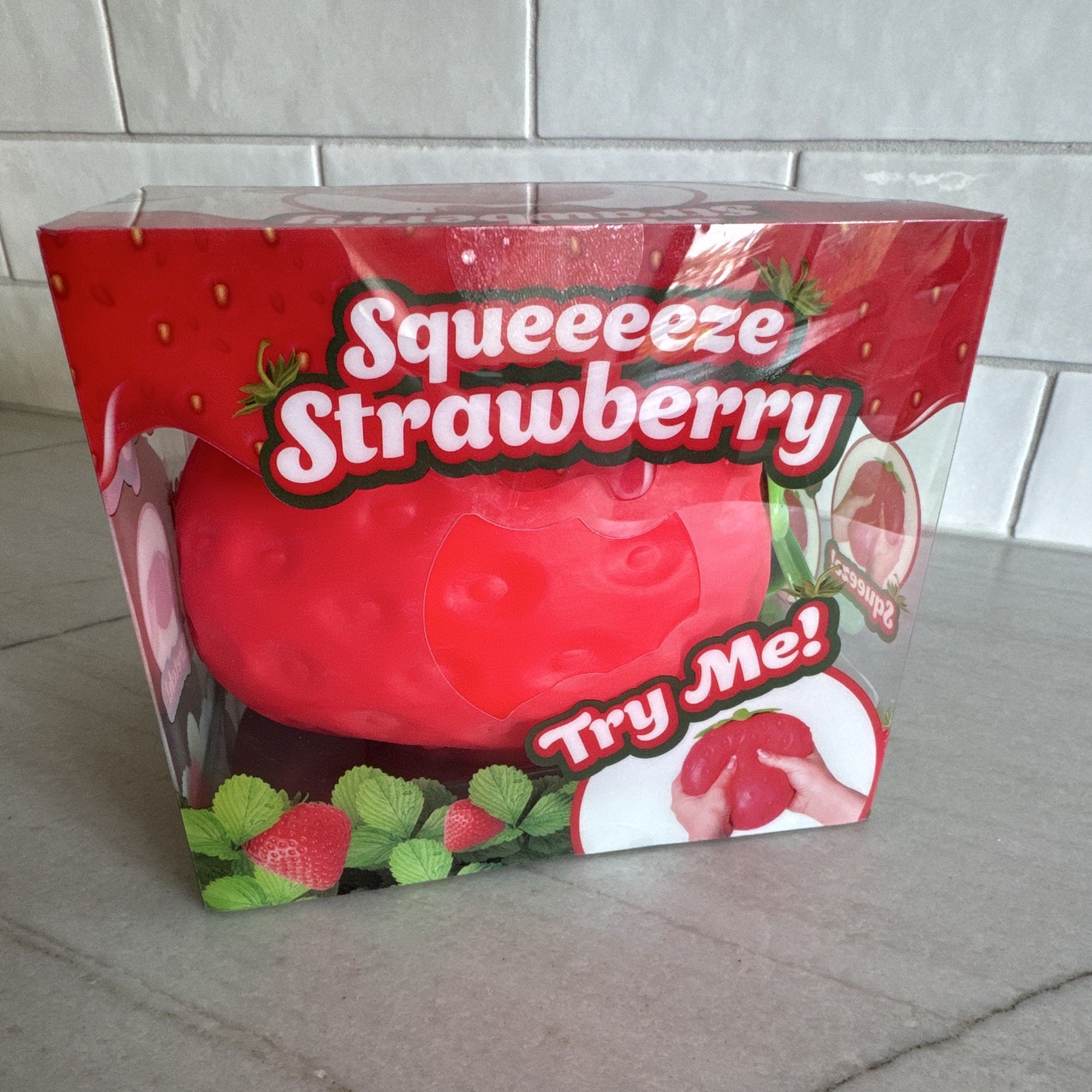 Sunny Days Jumbo Squeeeeze Strawberry Squishy Toy FACTORY SEALED! AUTHENTIC!
