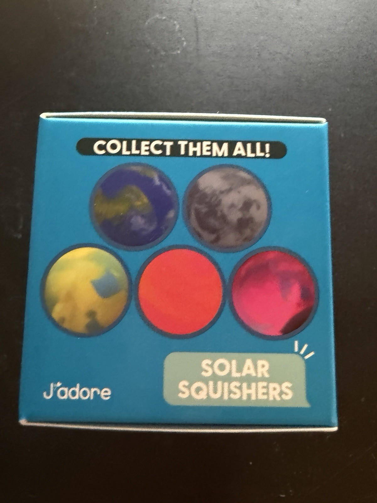 New J’adore Solar Squishy Ball Orange Green Blue Squishers Squeeze Earth Toy 3+