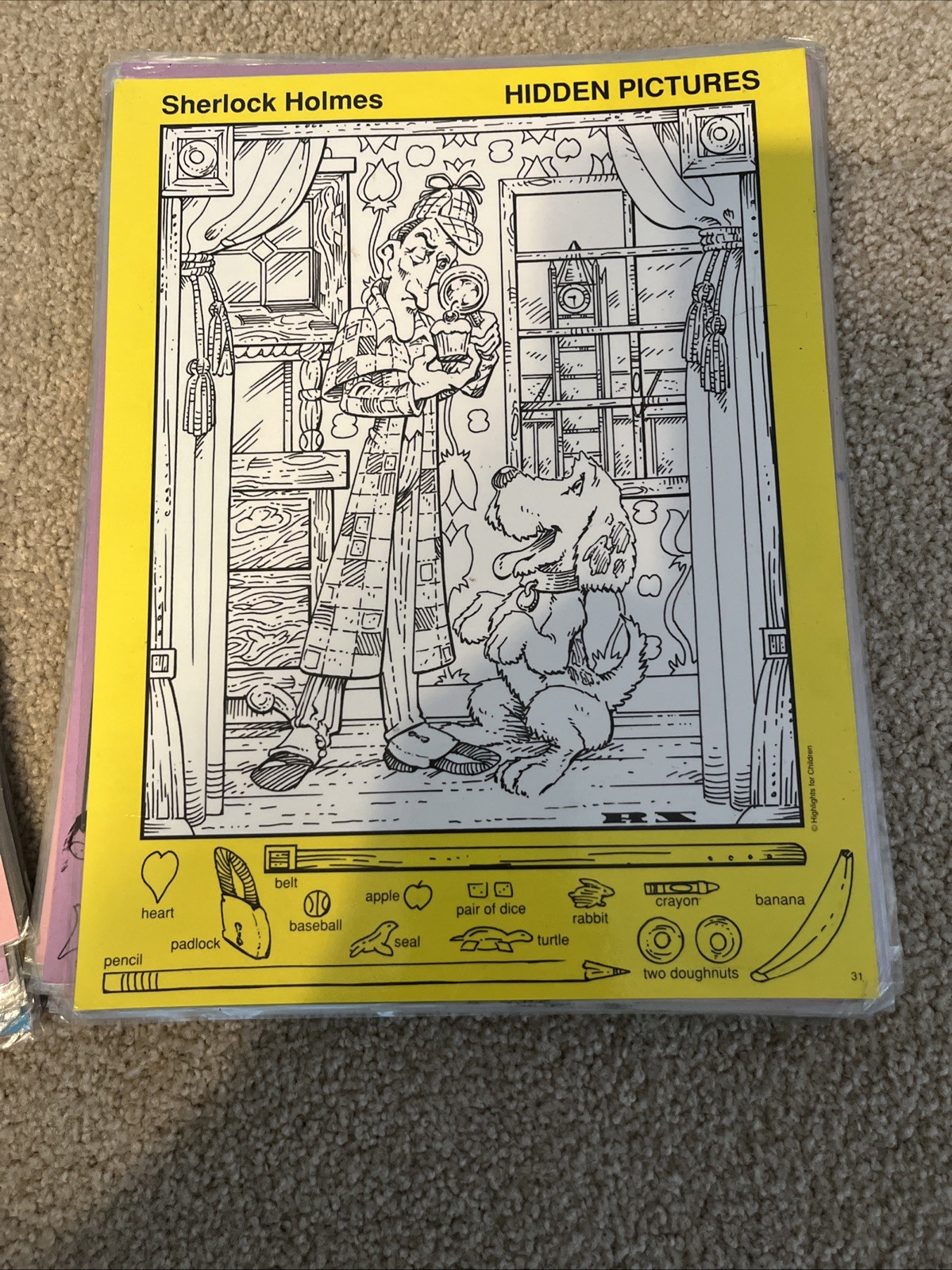 50 Highlights For Children Activity Cards What’s Wrong &Hidden Pictures 8.5”x11”
