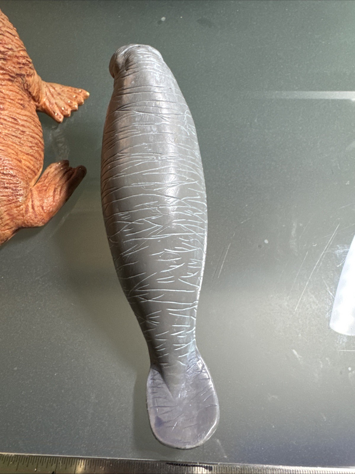 Vintage PVC Manatee Adult Safari Ltd 1996 6” Gray Aquatic & Walrus 1994 6”