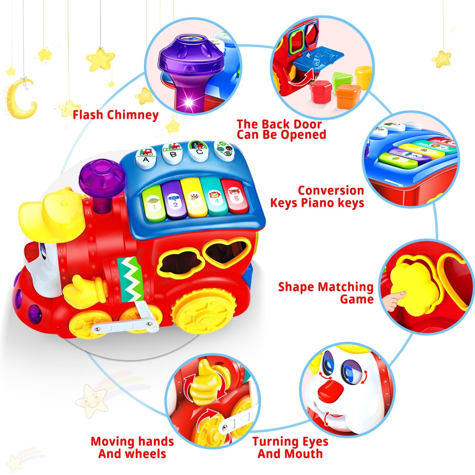 Baby Toys for 1 Year Old Boy Girl Gift Small, Red, Blue, Yellow, Green