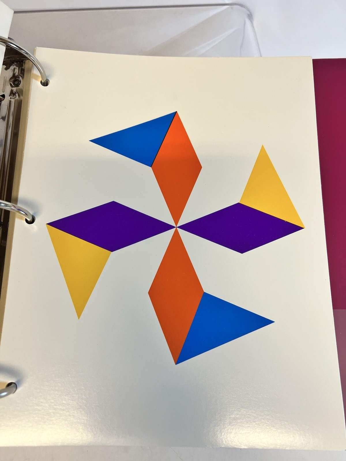 Large Parquetry Pattern Cards Teaching Resources + Plastic Shape Pieces Set