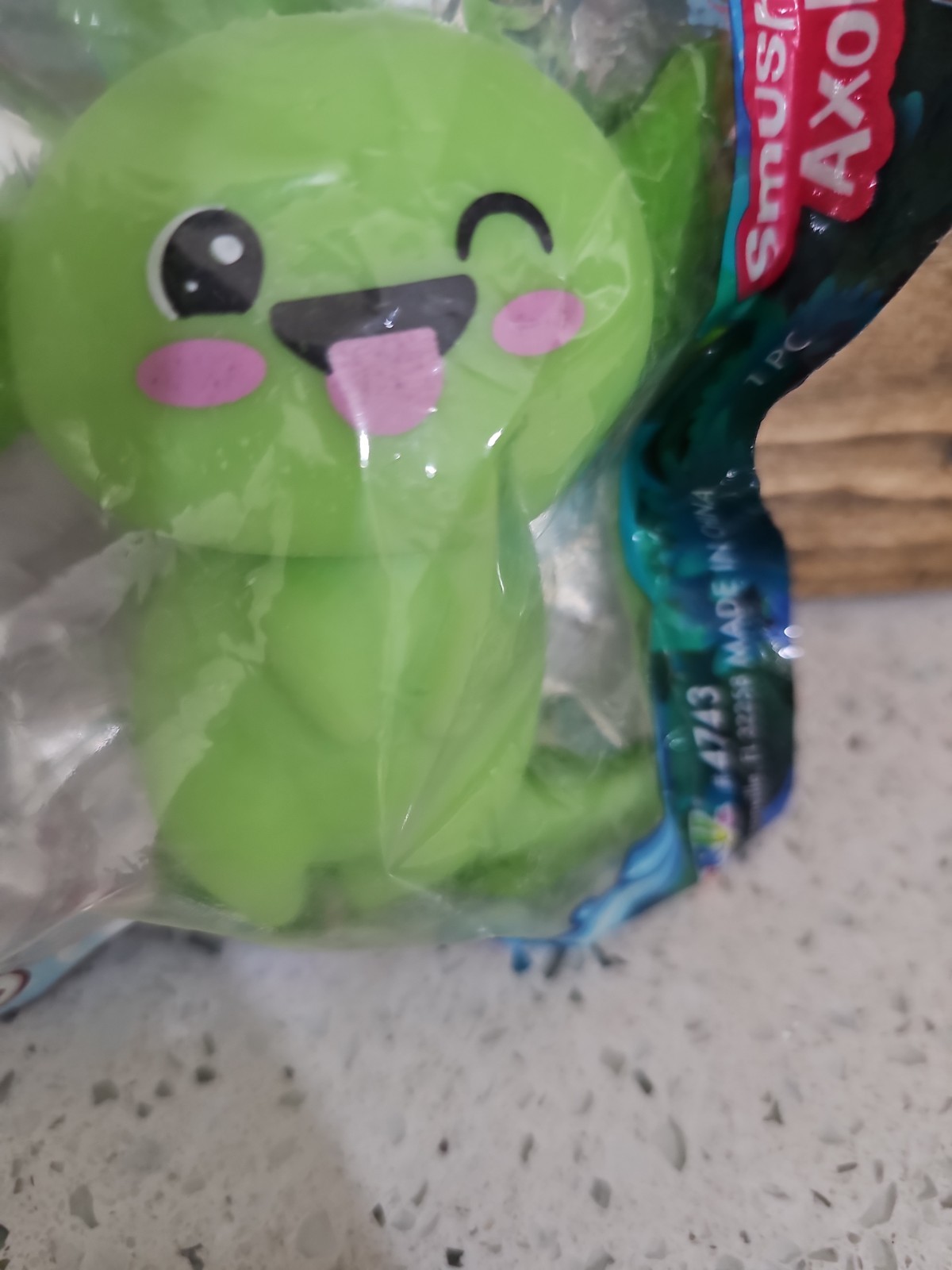 GREEN Ugly Cute Axolotl Fidget Sensory Squishy Toy New In Package in USA