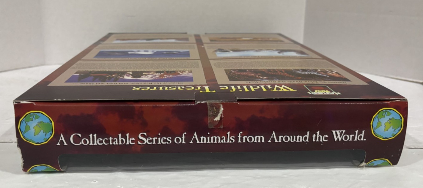 VTG 90’s Nature’s Way “WILDLIFE TREASURES” 9 Piece Animal Playset Totsy #57050