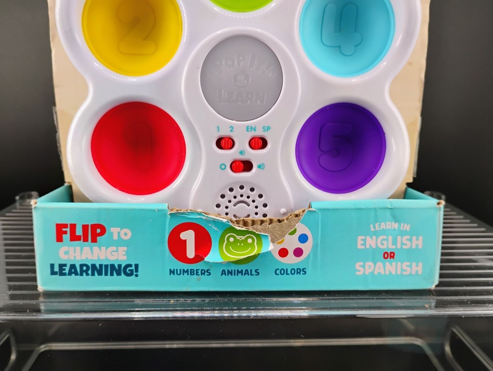 Pop It! & Learn Sensory Toy Ages 6 Months-2 Years Interactive