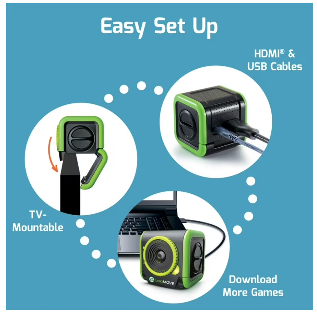 LeapFrog LeapMove Interactive Learning Game Active Video System Ages 4-7 Brand N