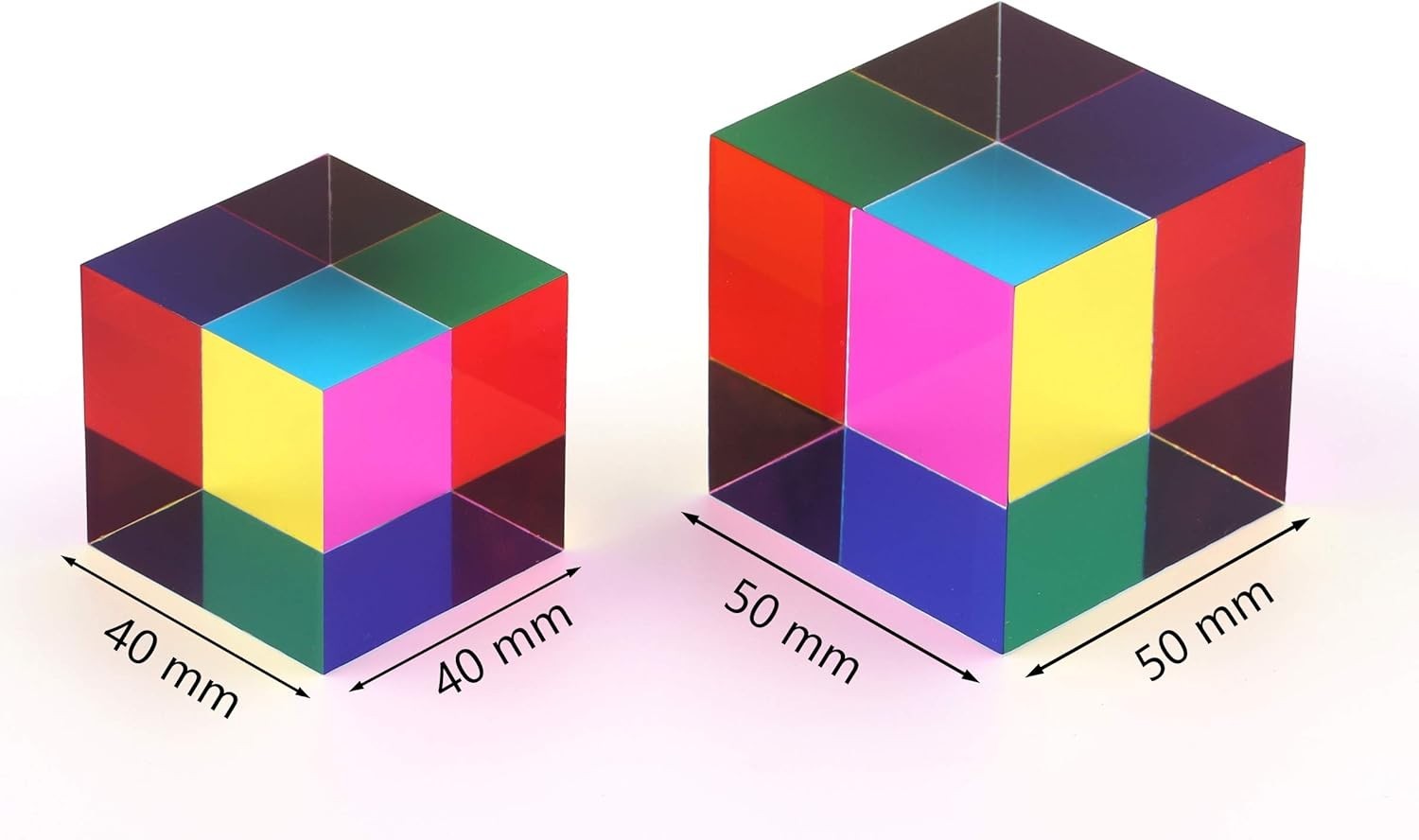 Educational 40mm CMY Cube – Color Recognition Toy & Modern Desk Decoration
