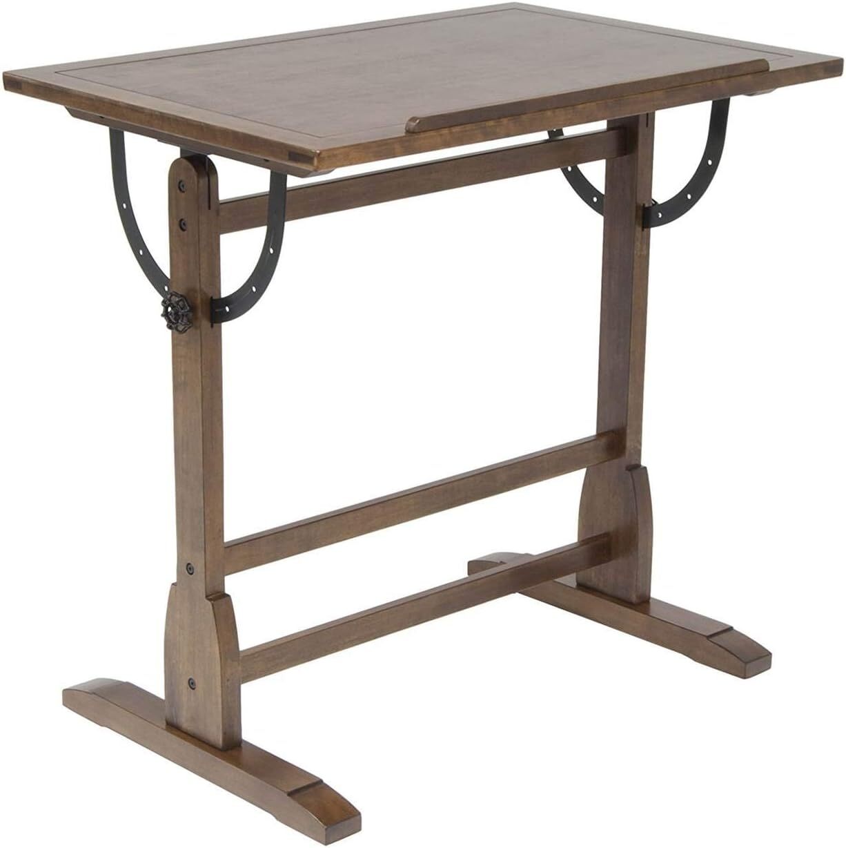 SD Studio Designs Vintage Rustic Oak Top Adjustable Drafting Craft Drawing Hobby