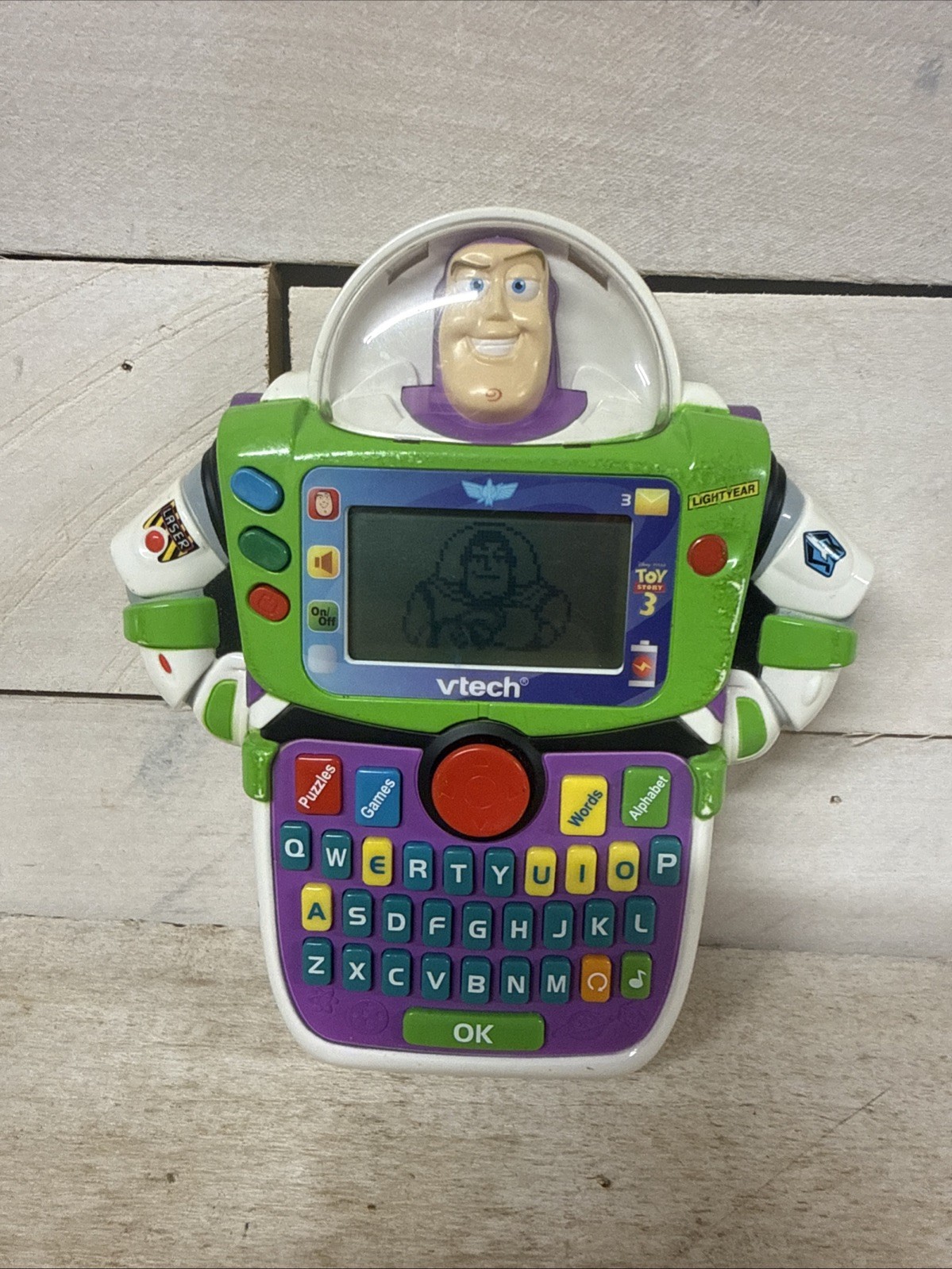 VTech Toy Story 3 BUZZ LIGHTYEAR Learn & Go Electronic Handheld – WORKS!!!