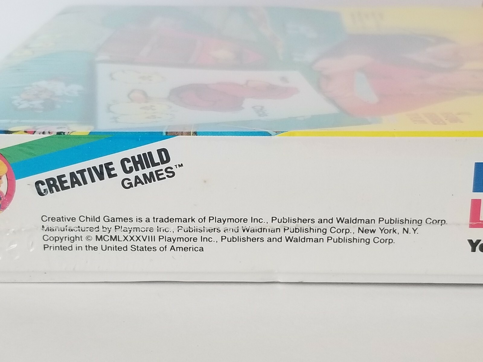 Vintage Creative Child Games Baby Animals Lotto NOS Sealed Picture Matching