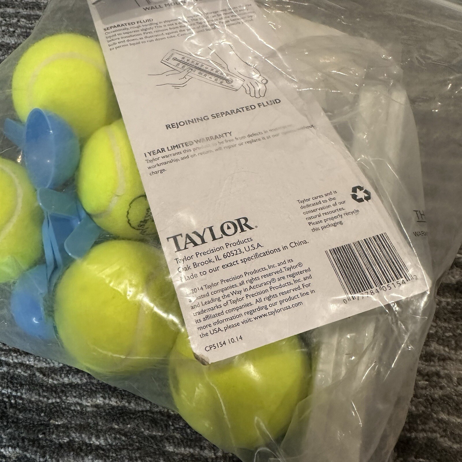 Science Kit Thermometers 6 Small 1 Large 6 Tennis Balls 6 Scoops HMH Lab Kit New