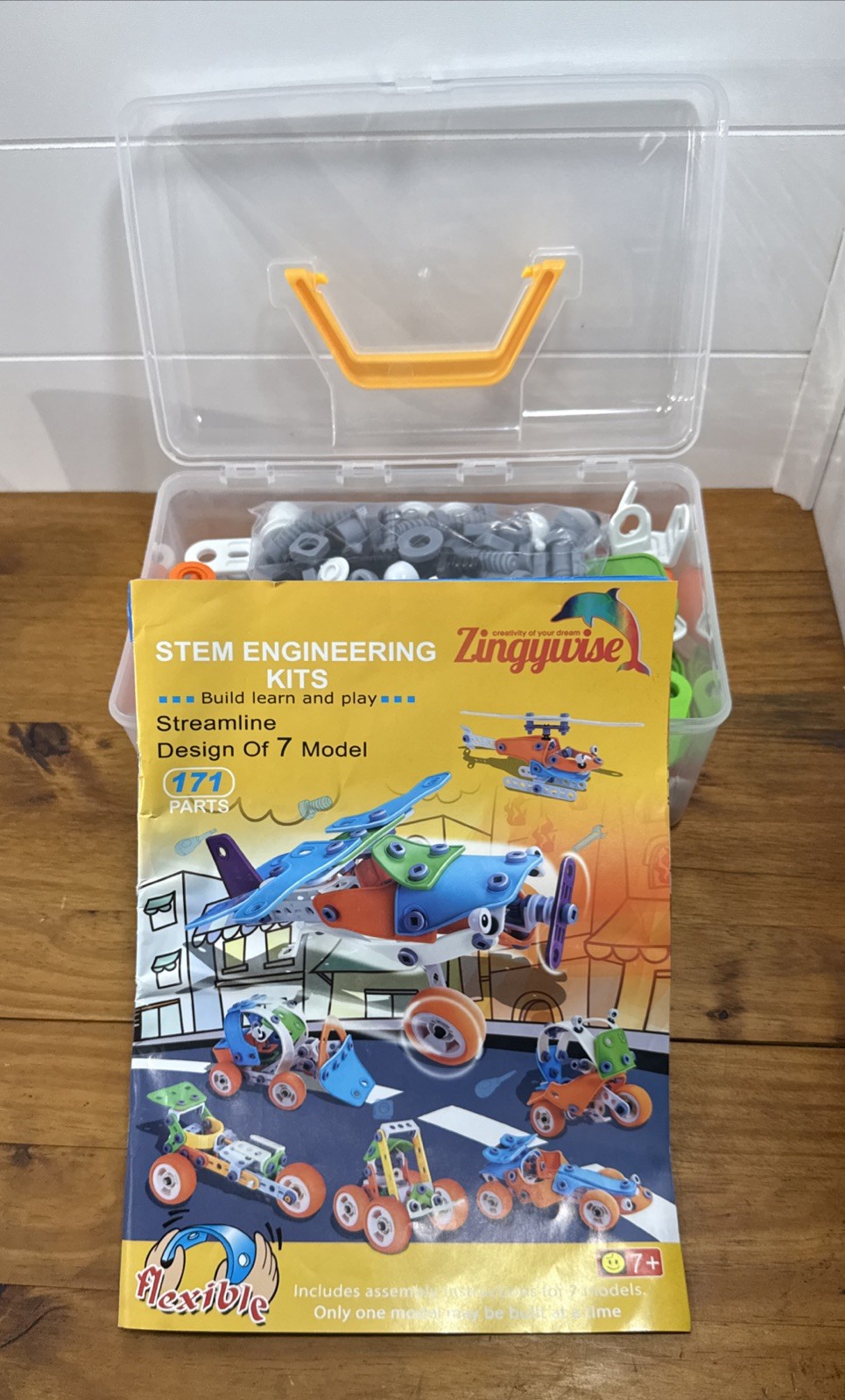 STEM 7-in-1 Engineering Building Kit Zingywise Construction Learning Toy
