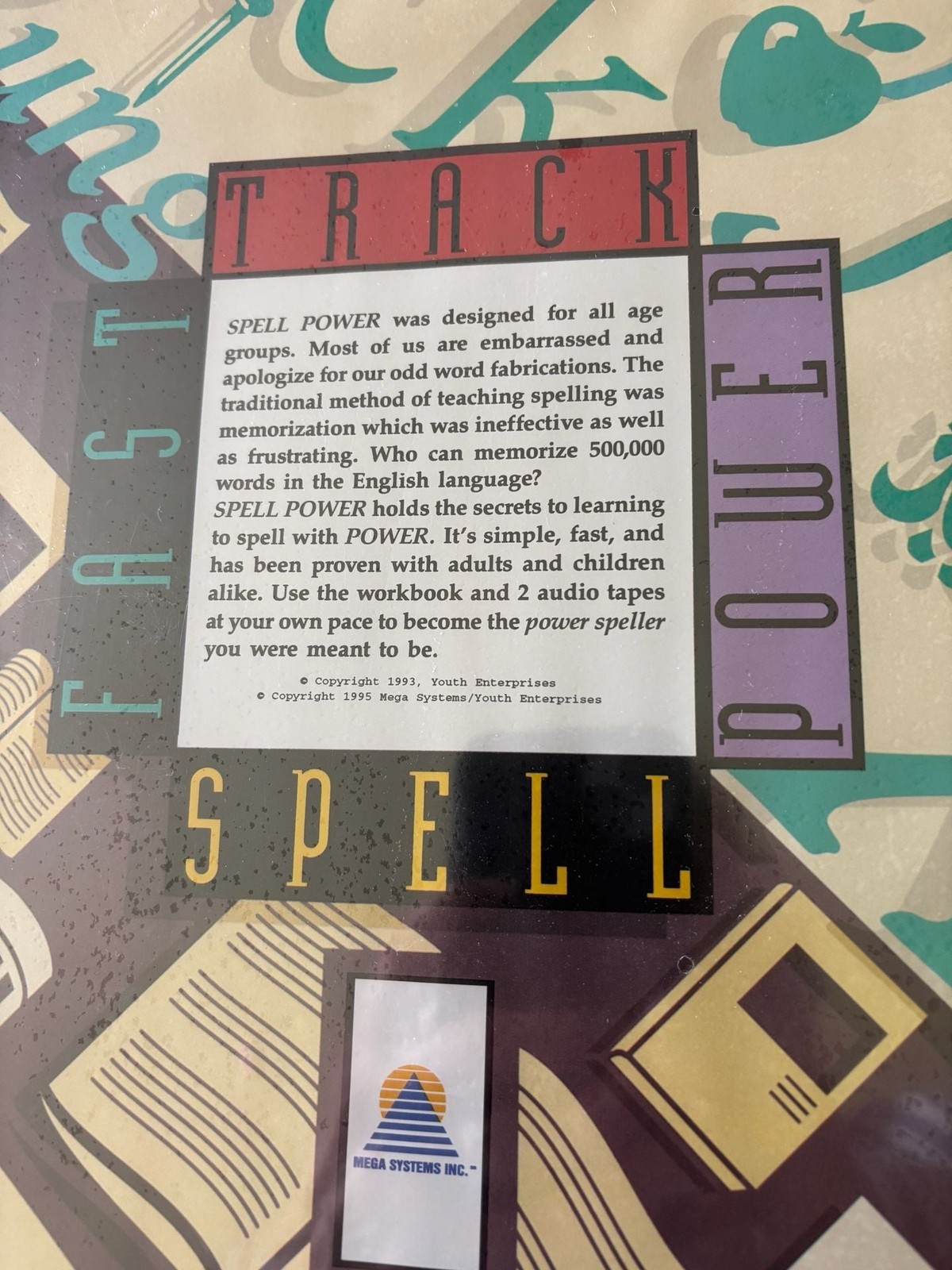 Spell Power Fast Track Spelling Educational Learning System with Workbook and 2