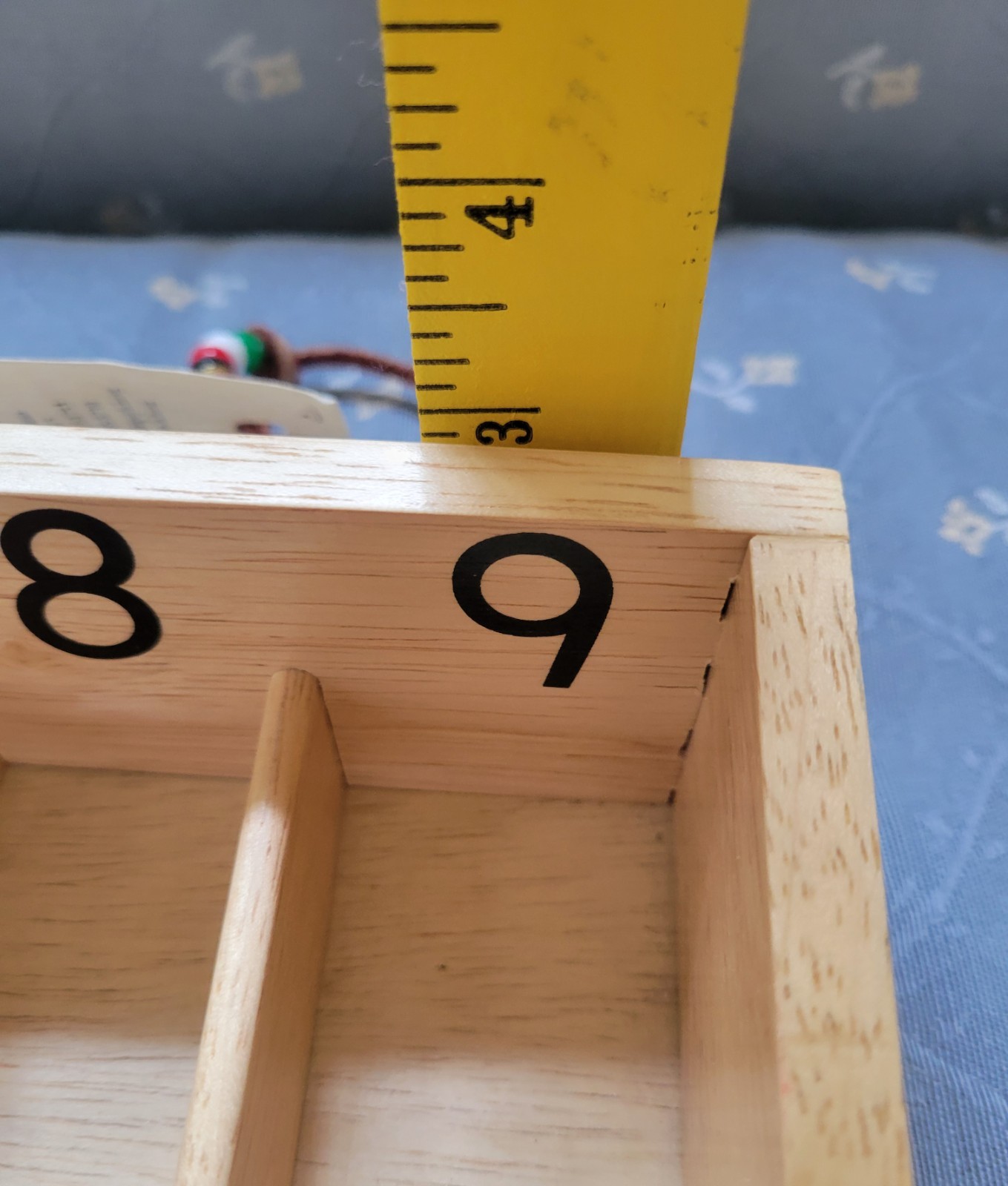 Montessori Numbered Spindle Box 1-9 with 39 Spindles #Math# Educational Tool