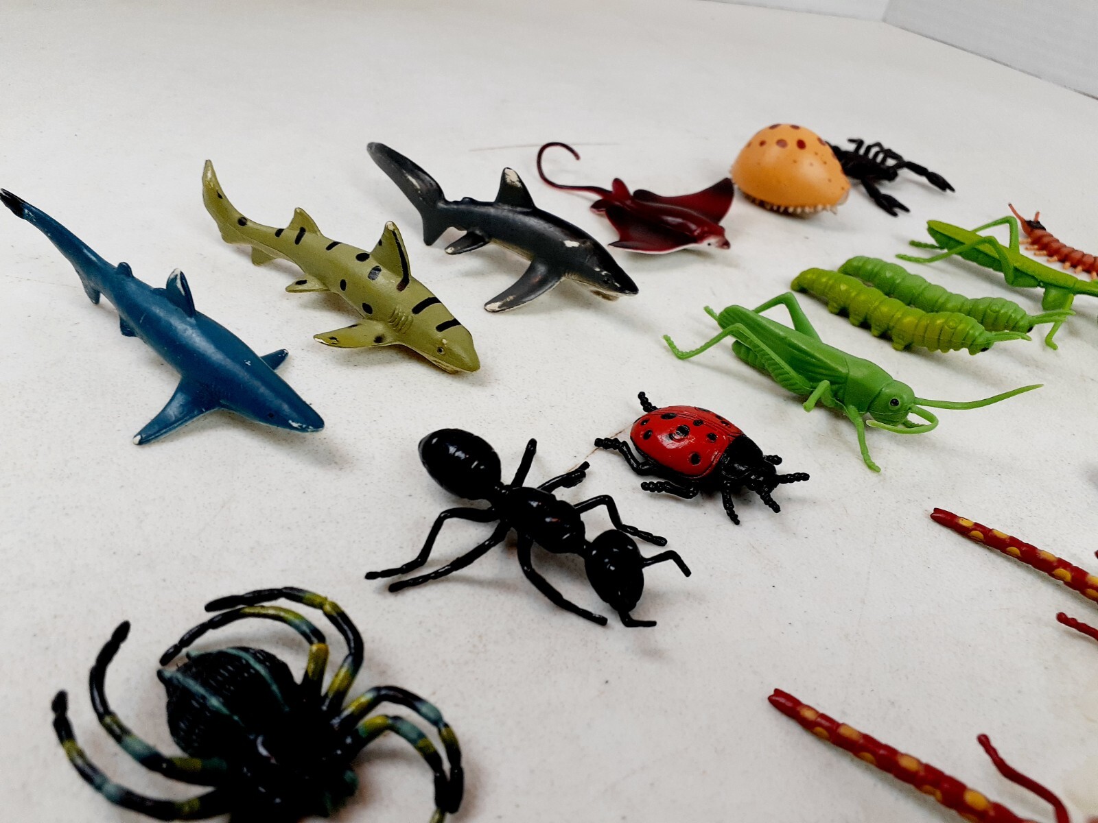 Lot Of 20 Safari Ltd Mini Figures Bugs Insects 2″-3″ Cake Toppers Education 524