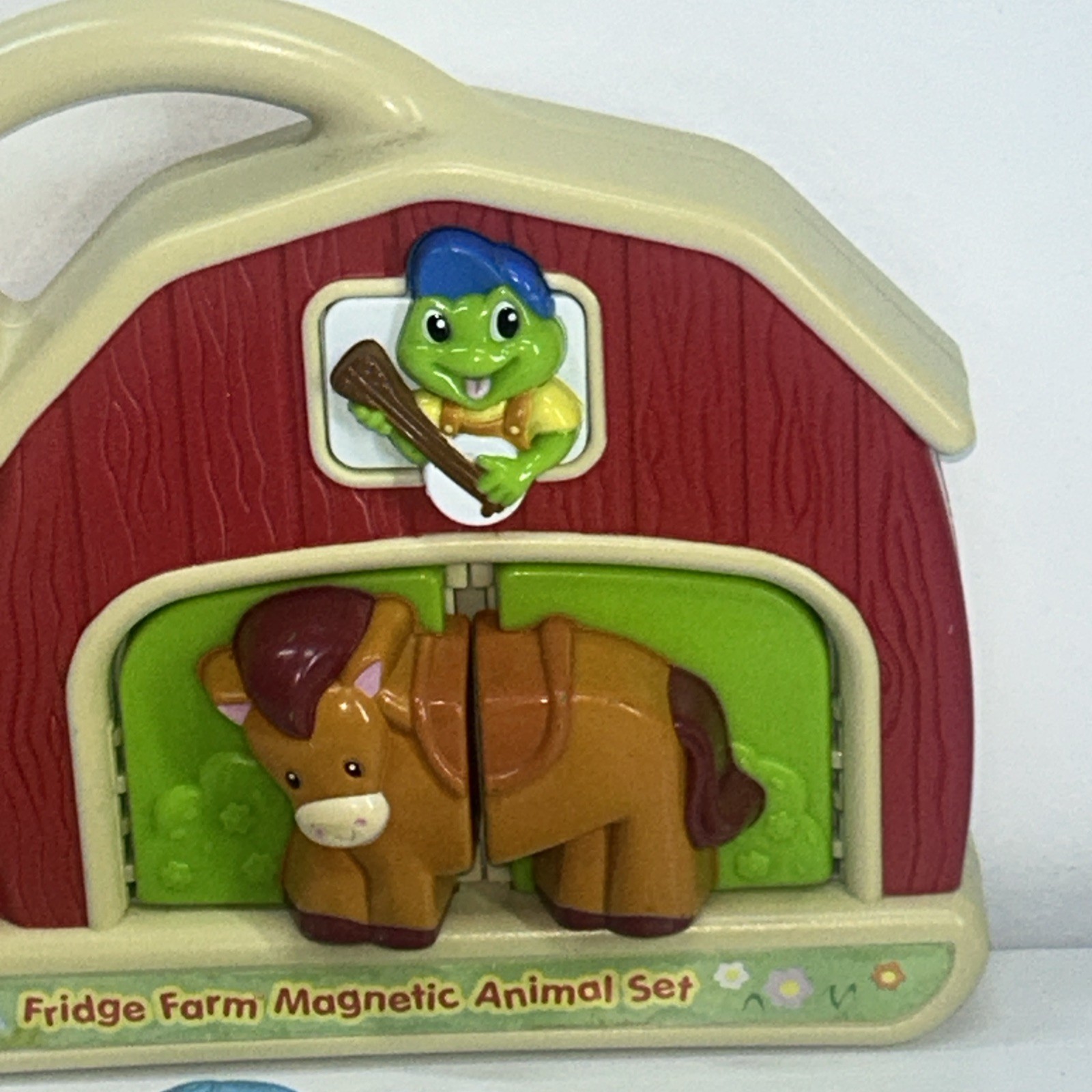 LeapFrog Fridge Farm Magnetic Matching Animal Barn Set Sheep Horse Cow-tested