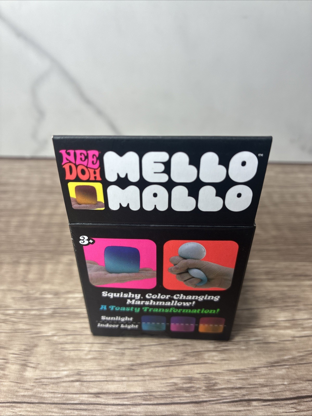 NeeDoh Mello Mallo Color Change Squishy Squeeze Sensory Toy Yellow