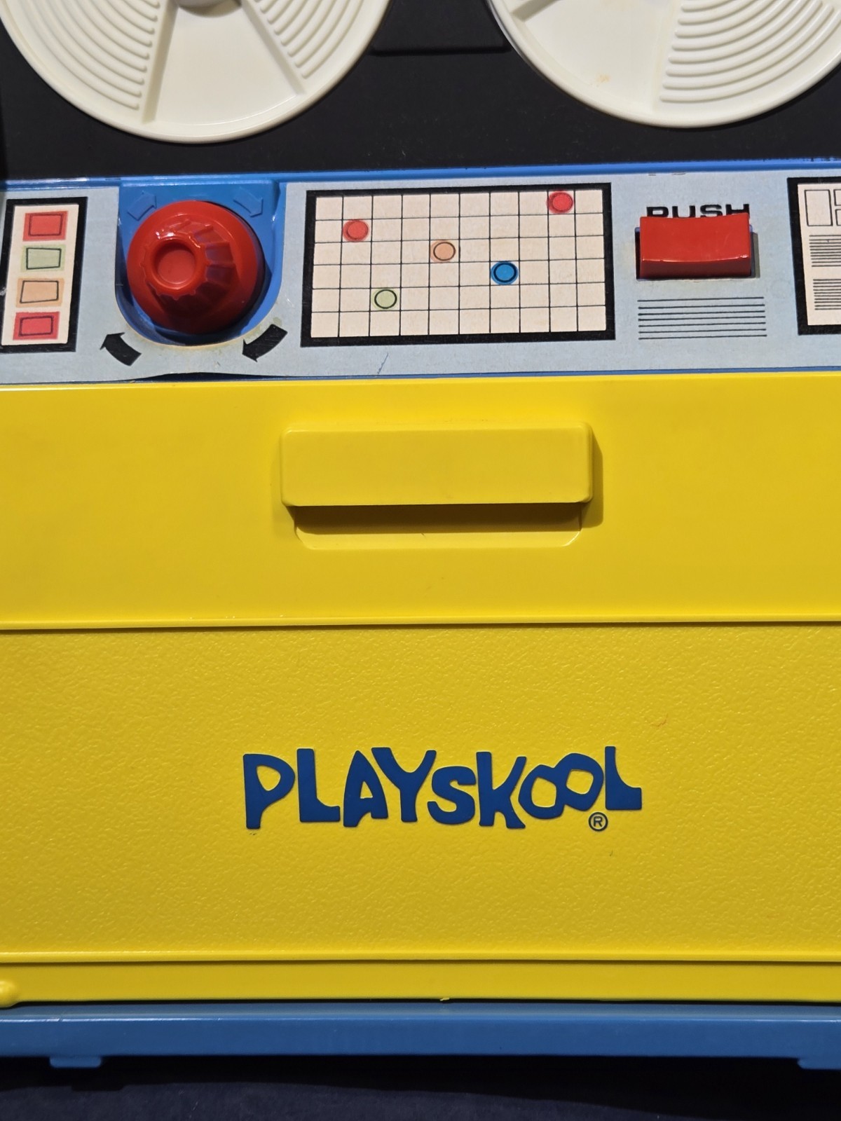 Vintage 1972 Playskool Play ‘N Learn Computer Reel to Reel Toy with 7 Cards