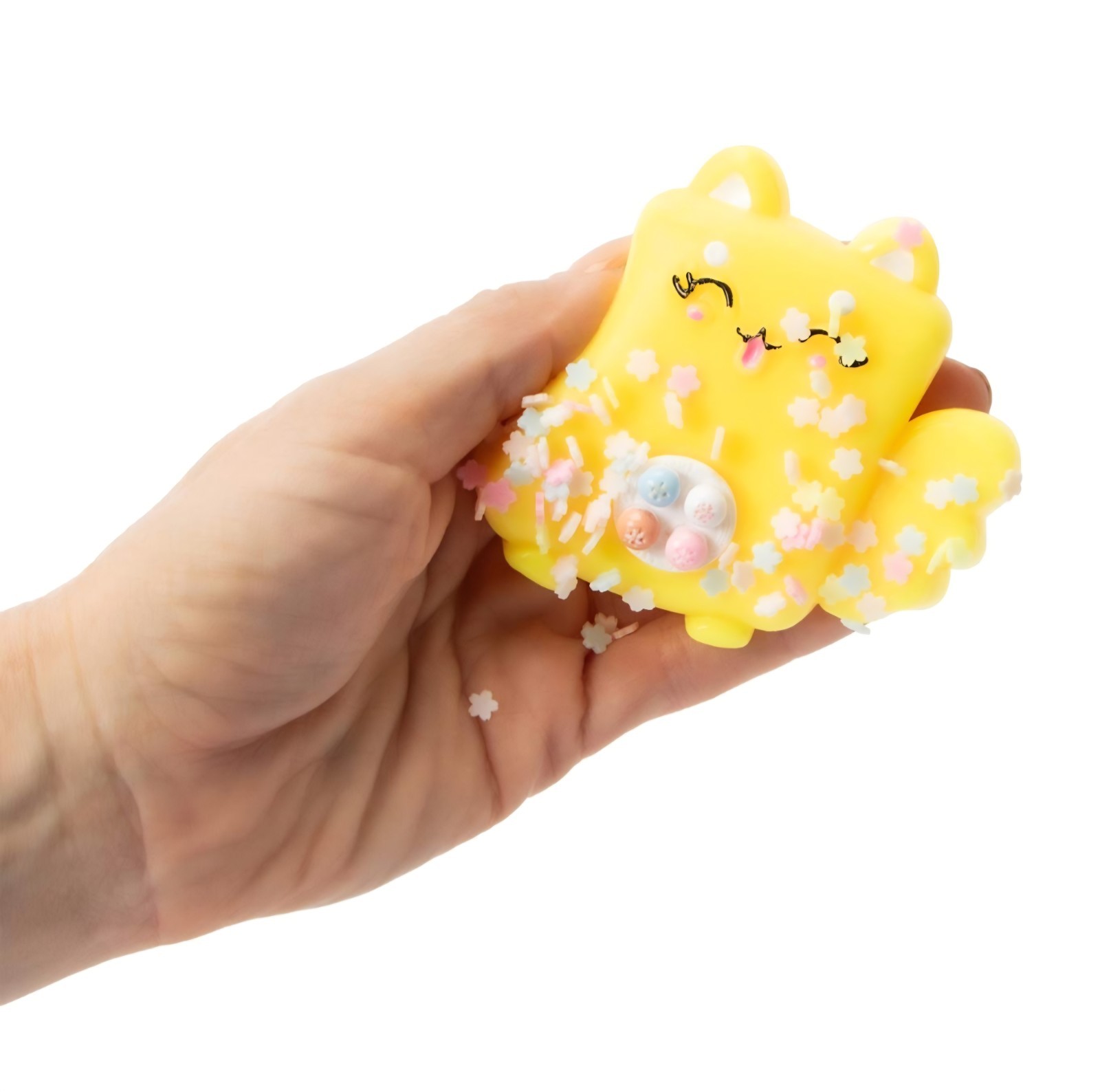 Taba Jelly Squeezeables Yellow Dog Squishy, Connie Corgi Squishi Squeeze Toy USA