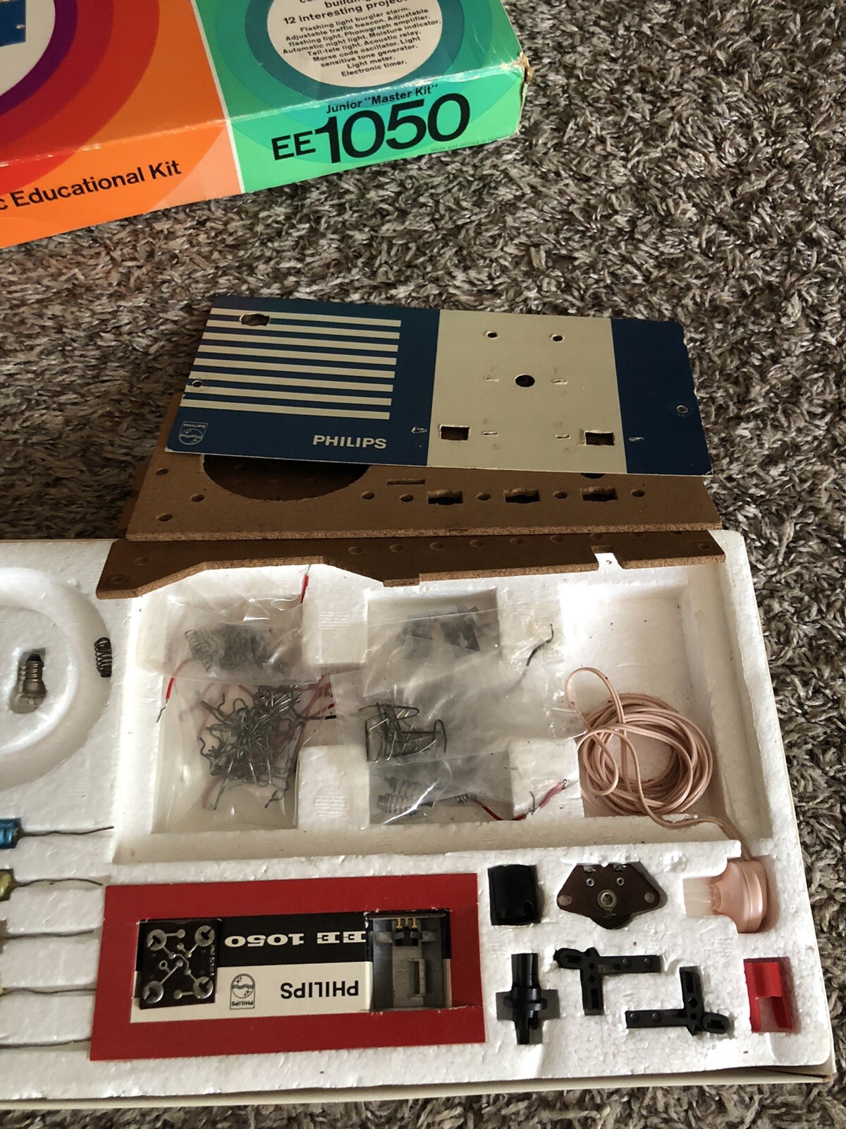 Rare Vintage Norelco All Transistor Electronic Educational Kit EE 1050 As Is Vb6