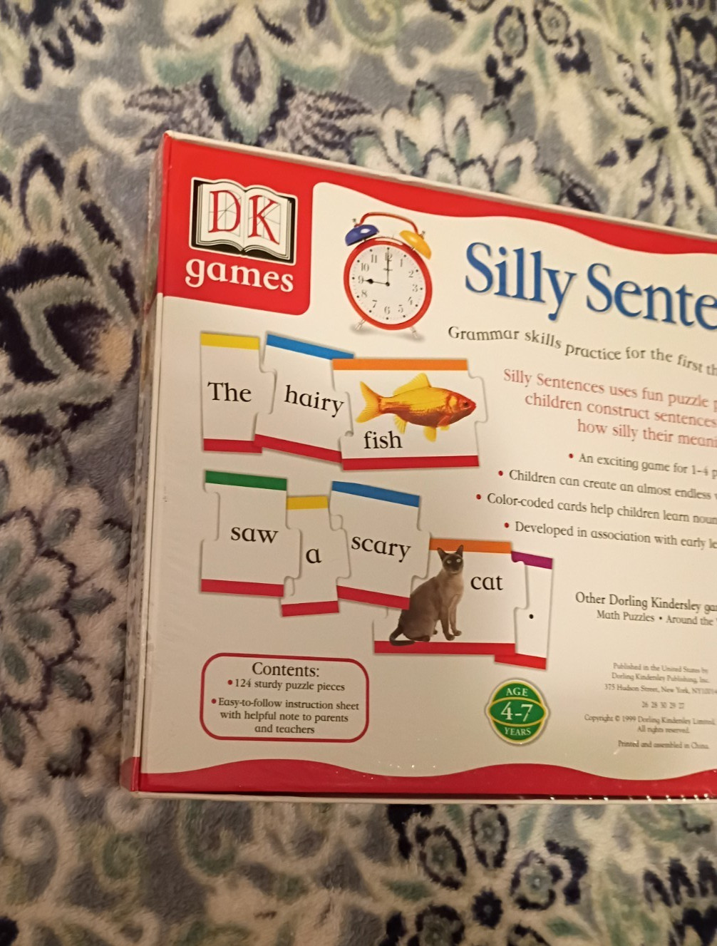 DK Games Silly Sentences Grammar Puzzle Game Educational Learning Tool Ages 4-7