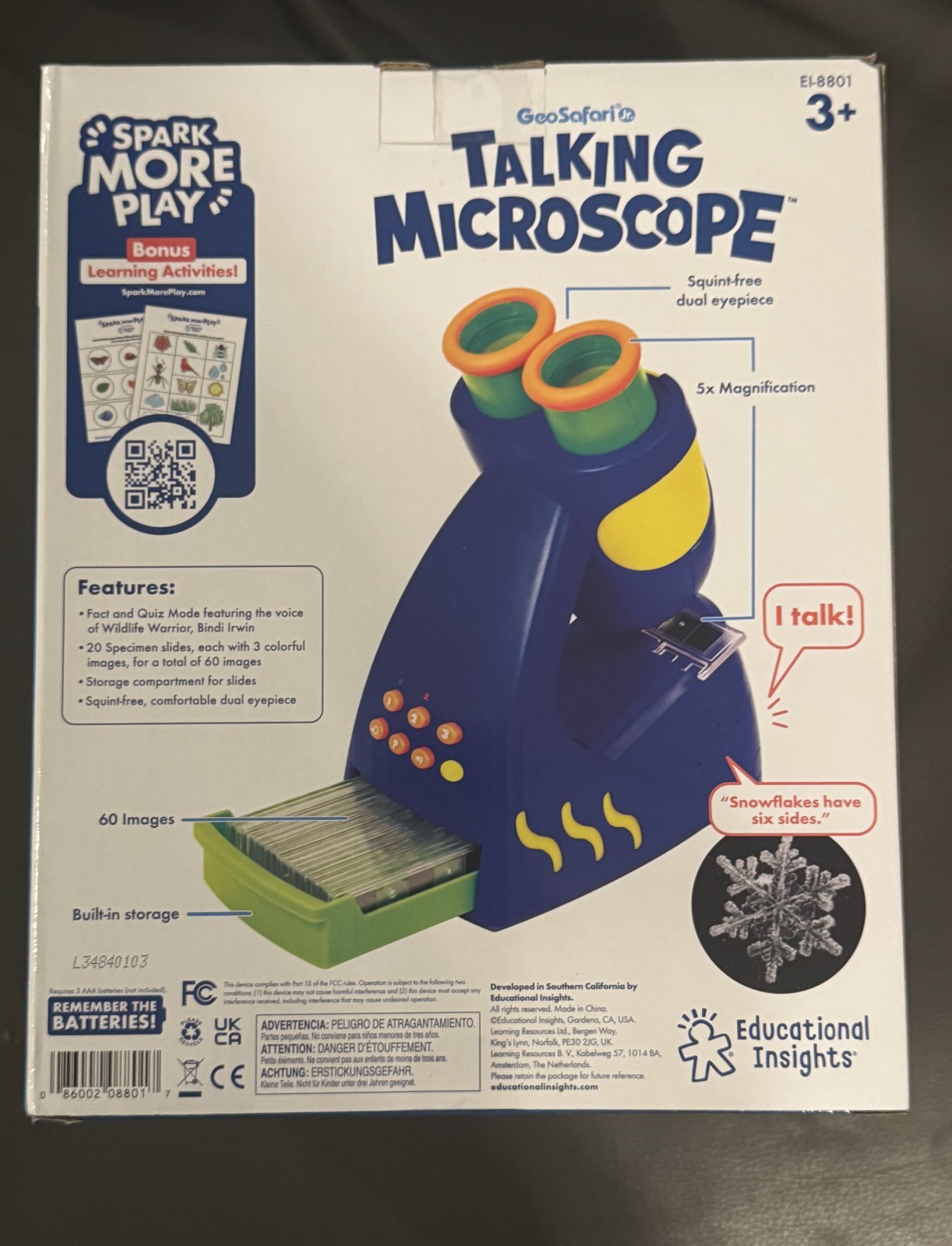 GeoSafari Jr Talking Microscope Kids STEM Toy Bindi Irwin Ages 3-6