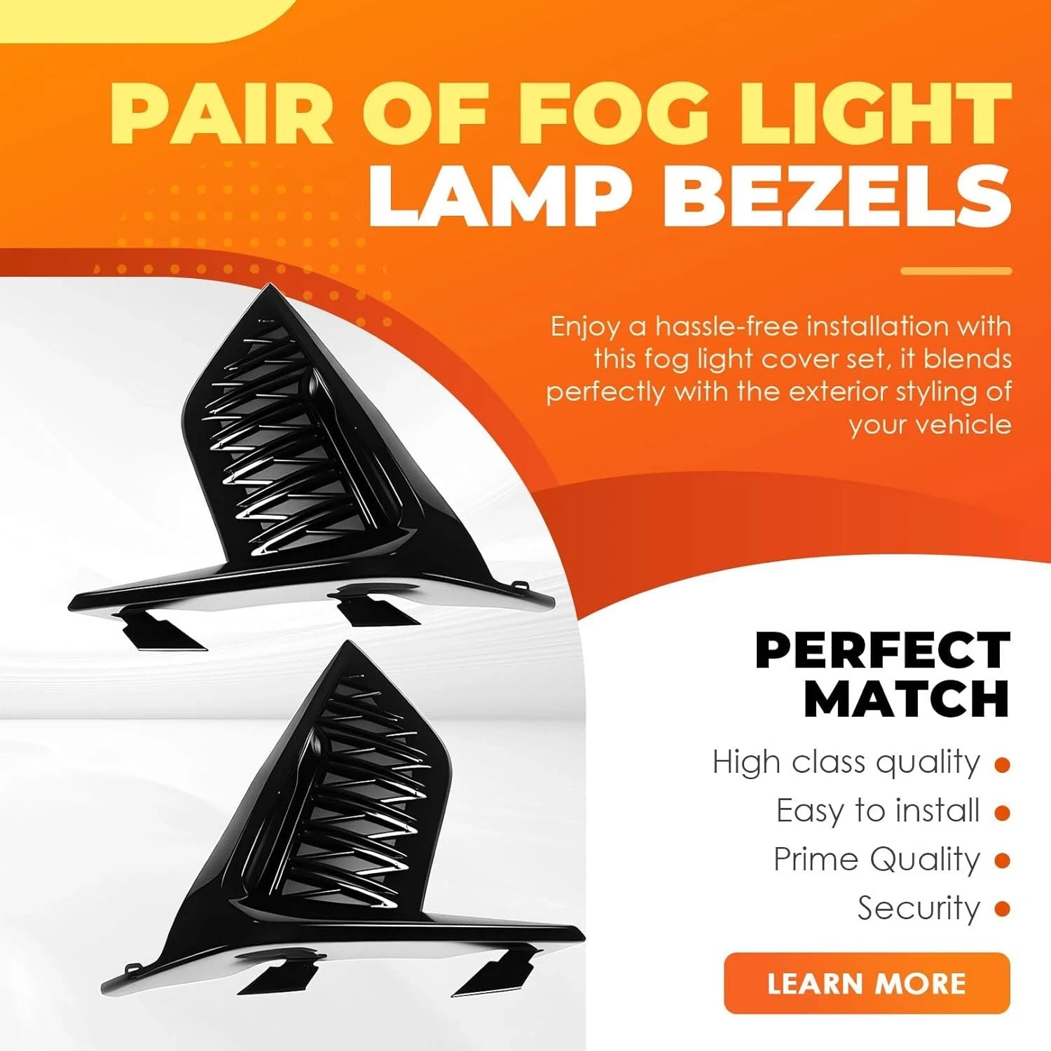 Front Left and Right Fog Light Cover Compatible with 2021 2022 IS300 IS350 F
