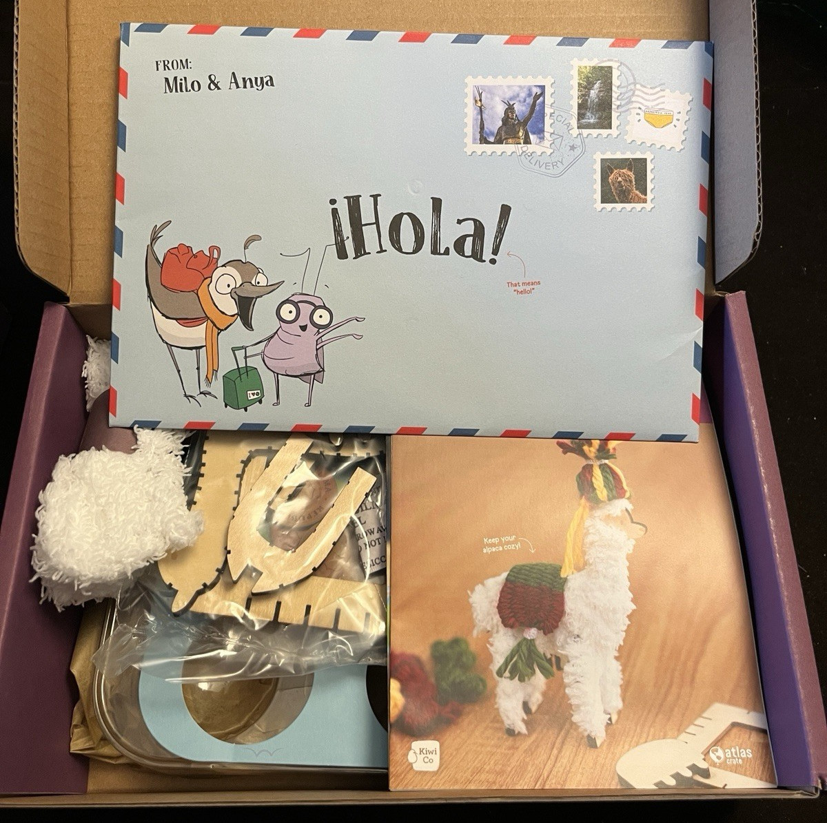 3 lot Kiwi Co Atlas Crate Kids Activity Kits NEW Open Box PERU ITALY JAPAN