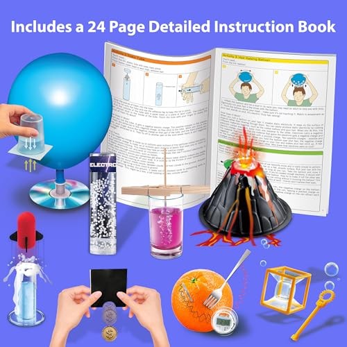 Science Fundamentals Kit with 30 Fun Experiments for Ages 8 and Up