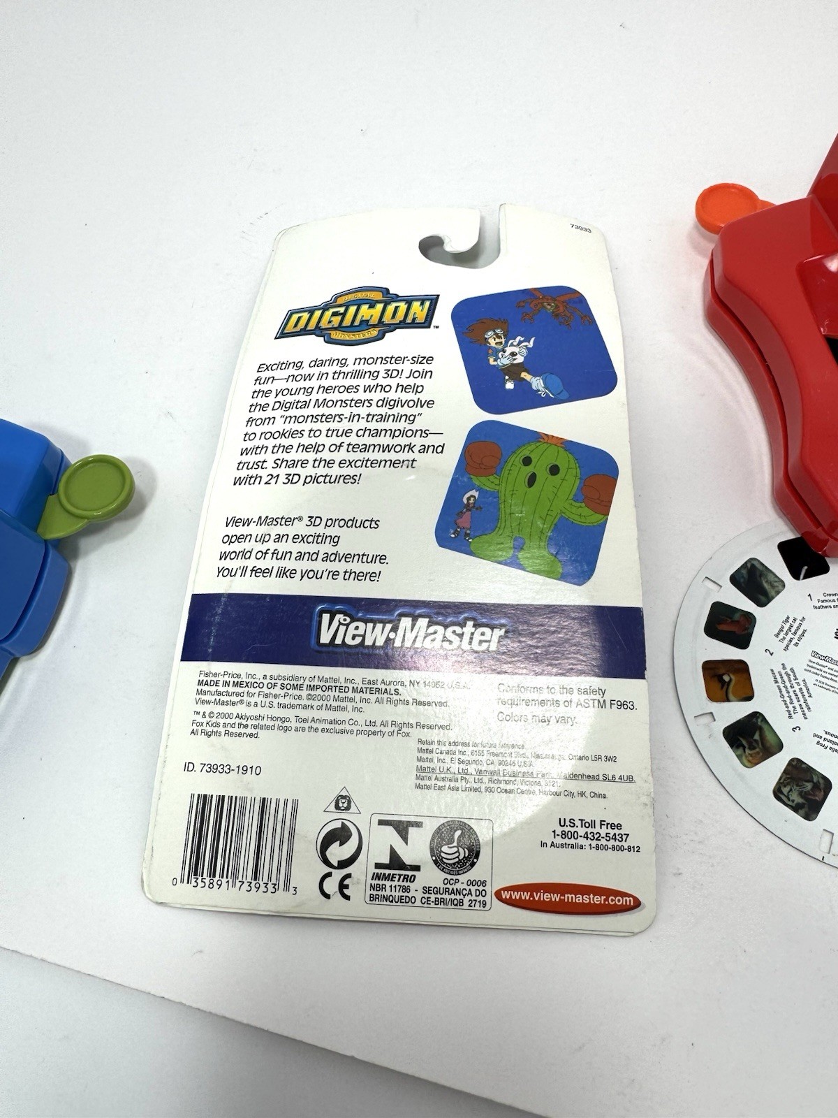 digimon view master 3D reels fox kids vintage new/sealed W/ Others