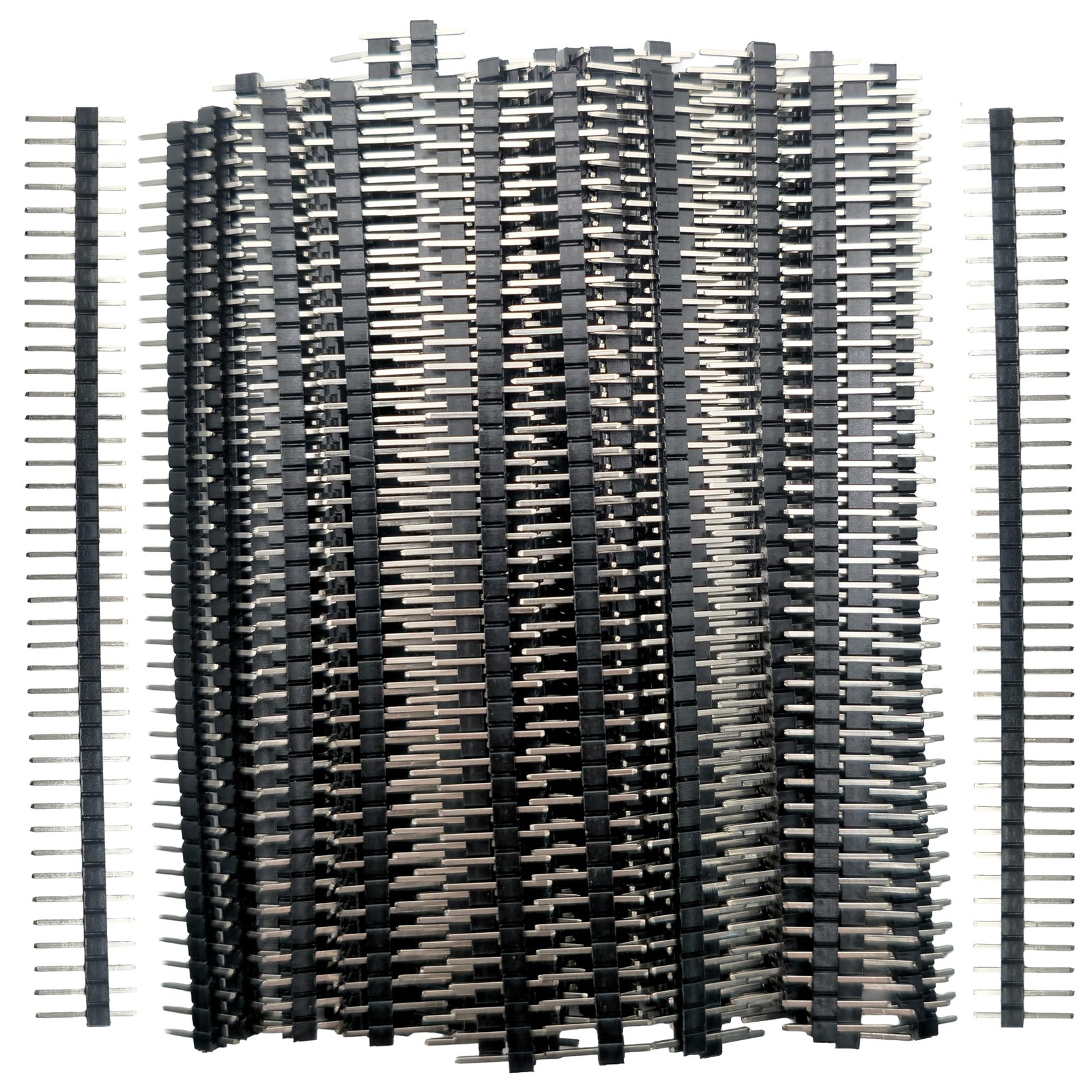 50 Pcs 2.54mm Male Header Pins 40 Pin Single Row 0.1 Inch Connector Strip