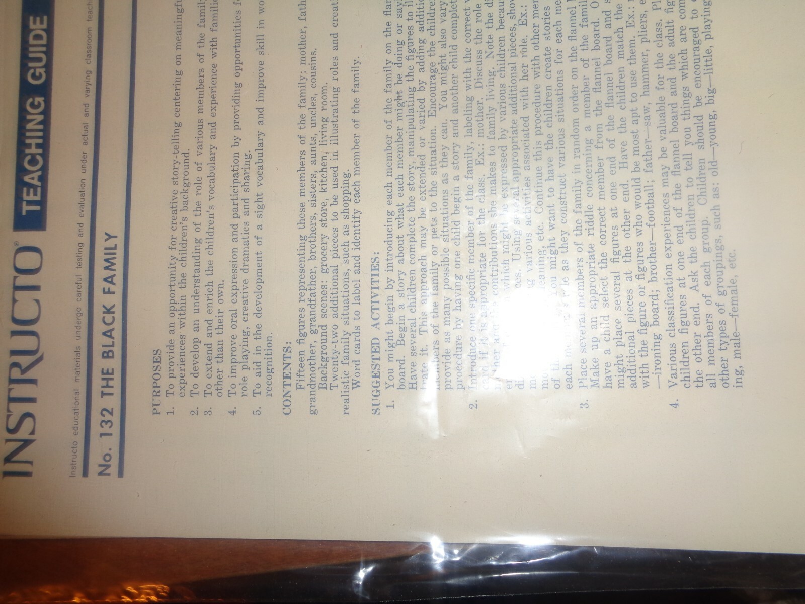 Instructo for Flannel Board Visual Aids No 132