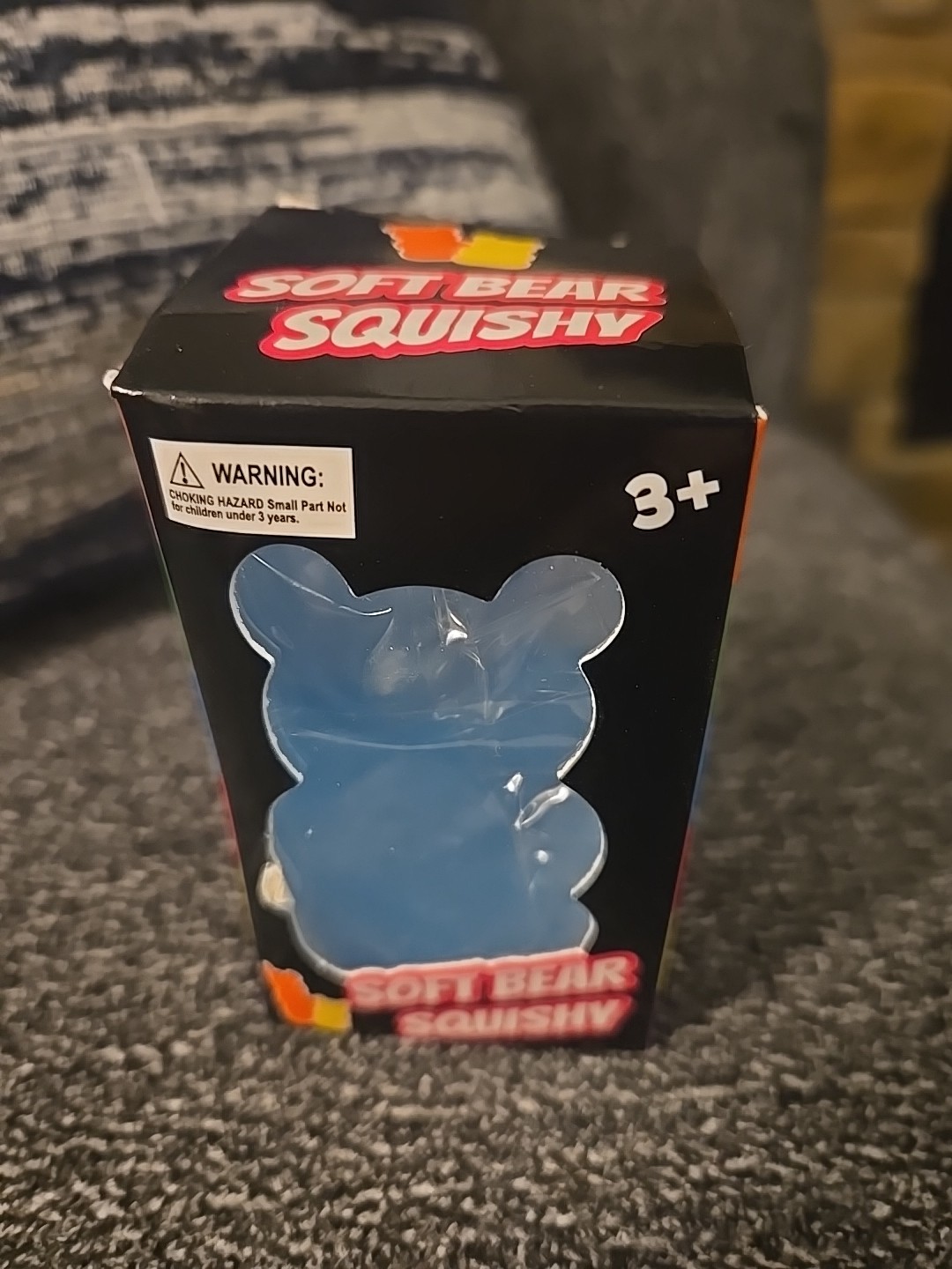 Lot of 2 Soft Squishy Bears, Yellow & Blue, BNIB