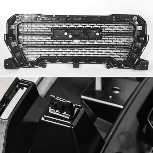 Grille Set 5pcs Compatible with GMC Sierra 1500 AT4/Denali 2019 Chrome 5pcs