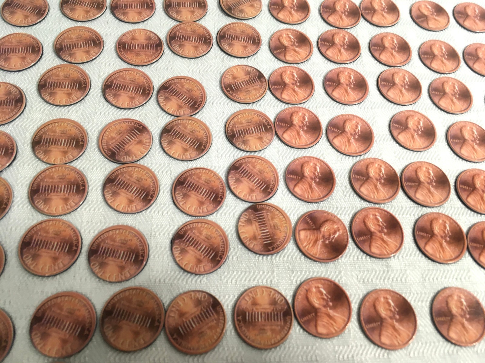 MATH MANIPULATIVE / MAGNETIC COINS MONEY / 140 PEICES PENNY NICKEL DIME QUARTER