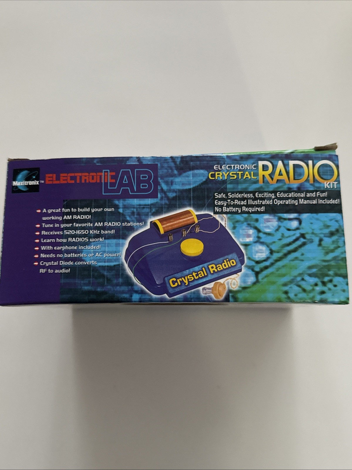 Electronic Crystal Radio Kit by Electronic LAB, Age 8-11 Years