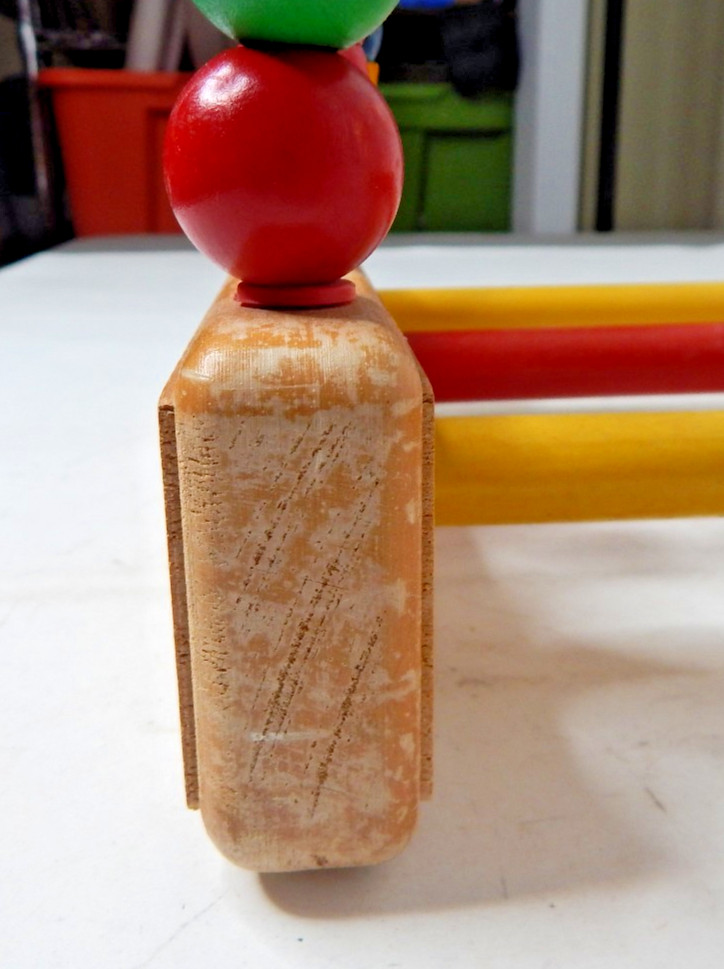 Vintage Anatex Rollercoaster Bead Maze Metal Wood Kids Educational Activity