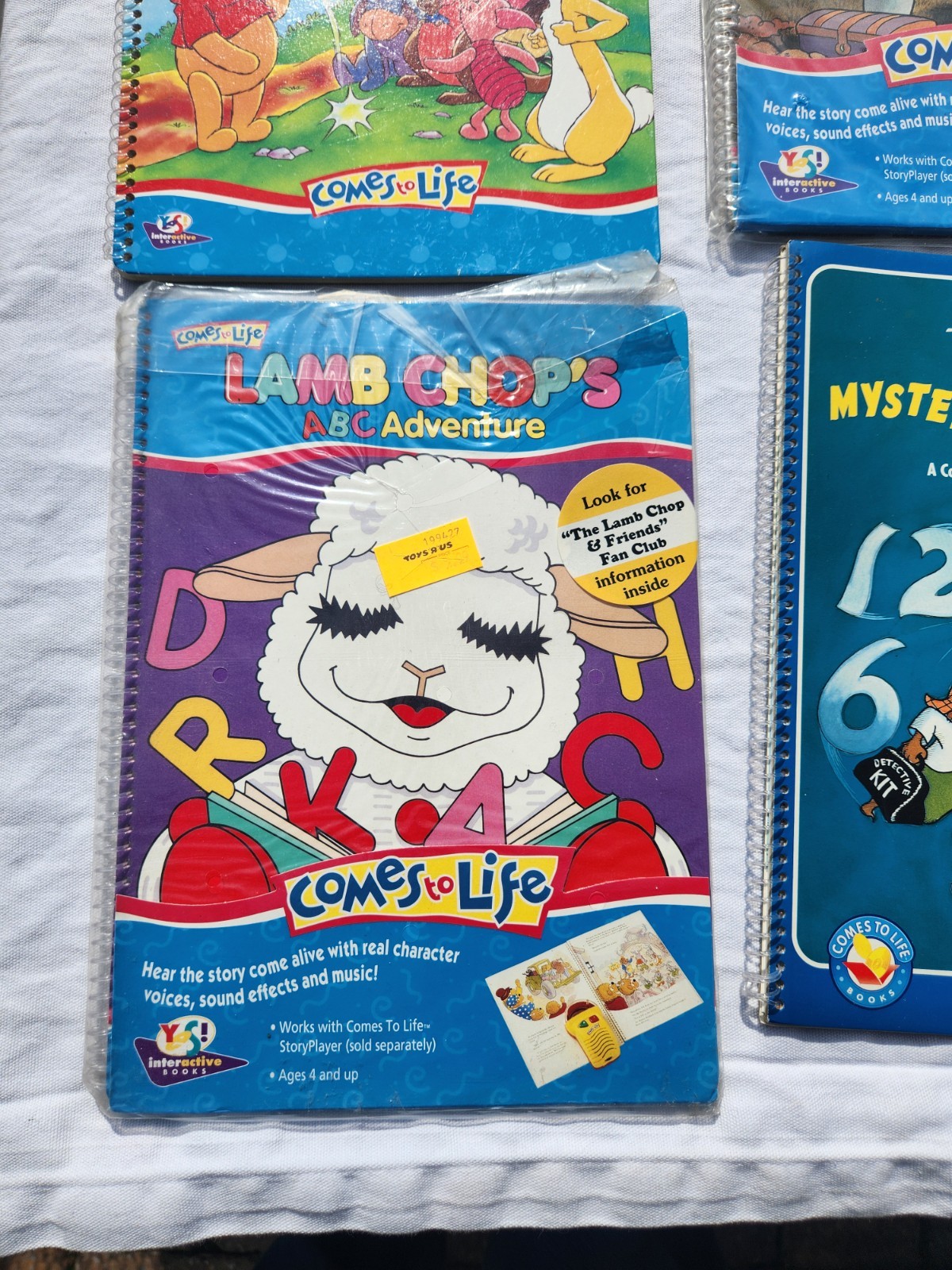 Comes to Life – Story Player & Book, Yes! Interactive, 1994, NEW With 9 books