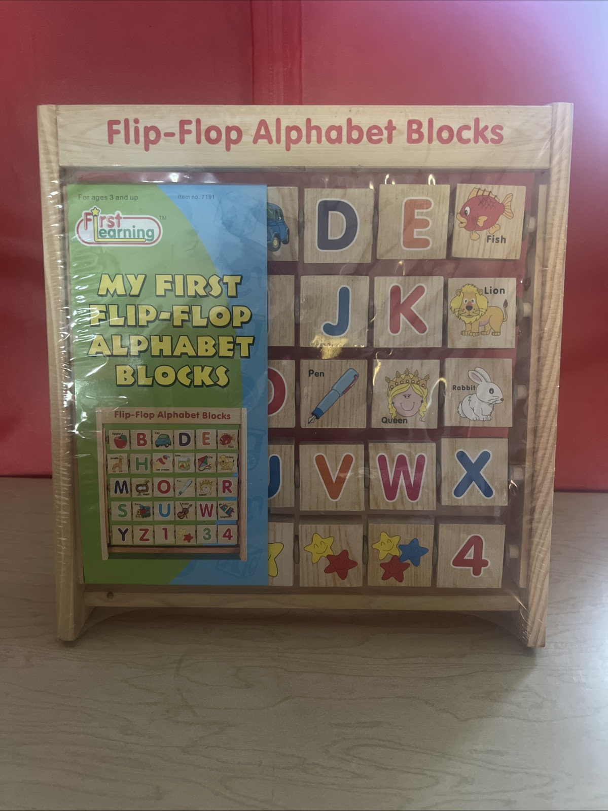 First Learning Flip Flop Alphabet Blocks Educational 3 Years+ 11″X10″