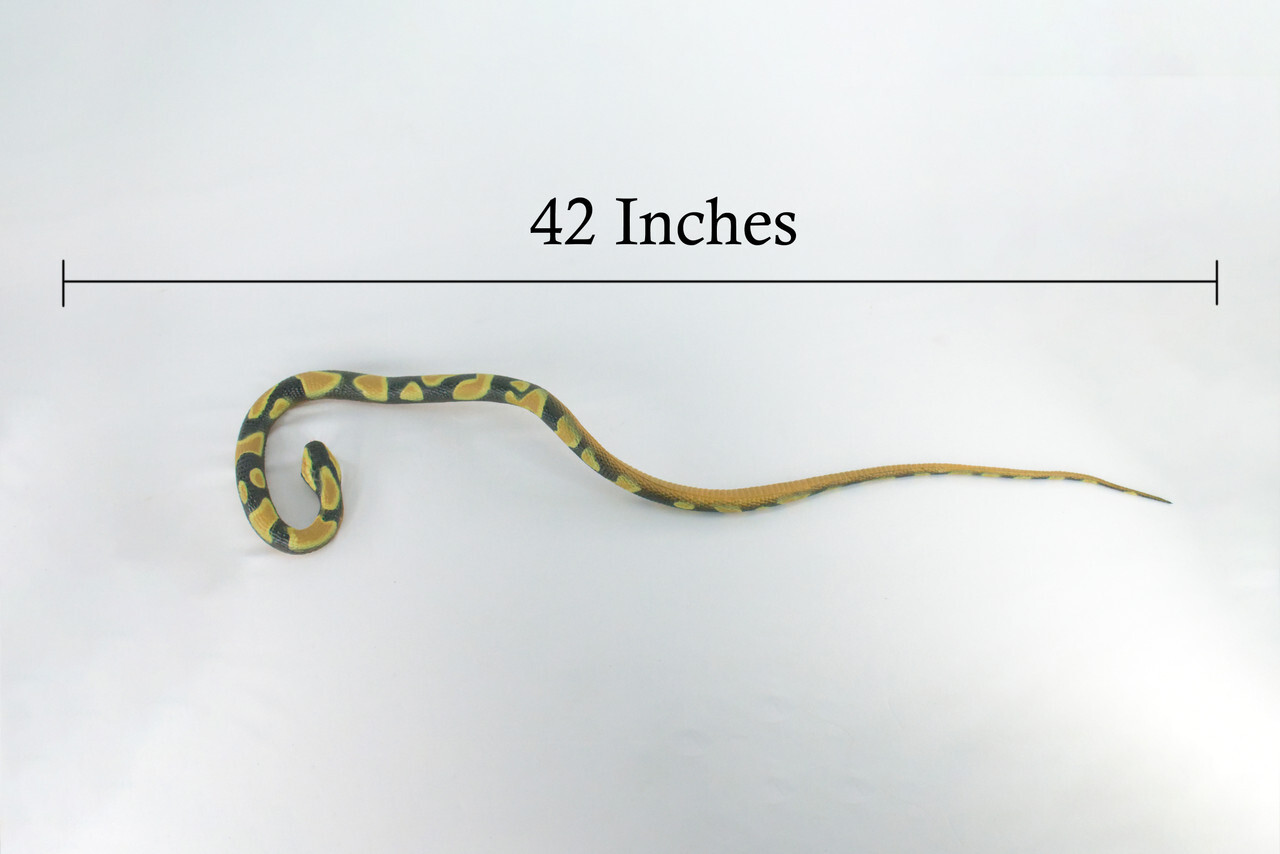 Ball Python Snake, Rubber Snake Toy, Realistic, Replica, Gift, 42″ WR23 BB316