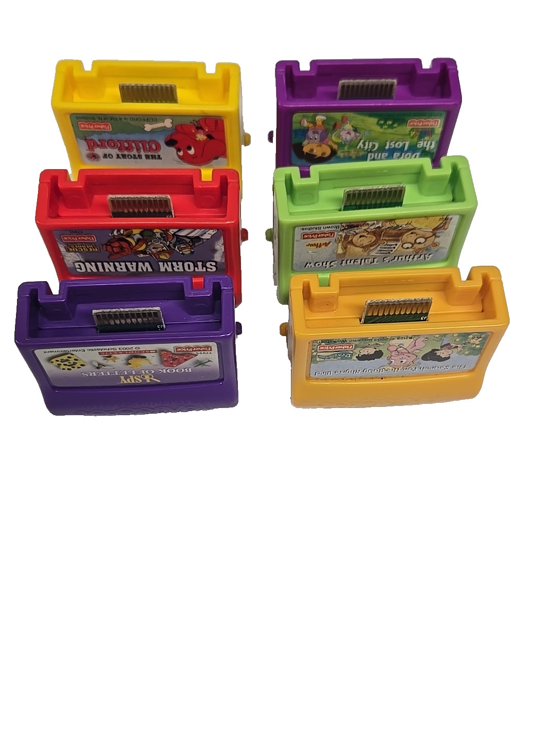 Fisher Price Vintage 2003 Power Touch Learning System 6 Games Bundle Untested