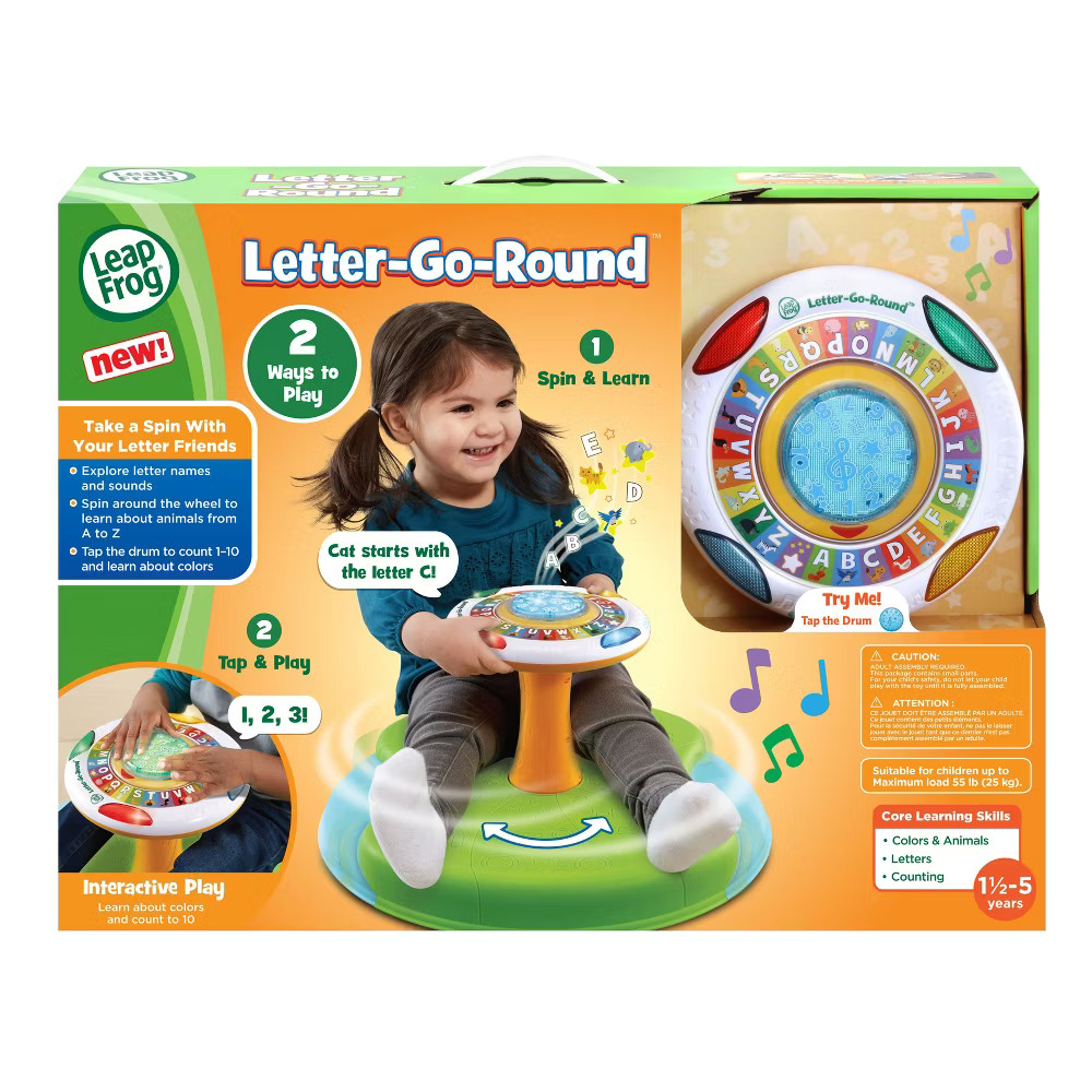 LeapFrog Letter-Go-Round Educational Learning Toy for Toddlers and